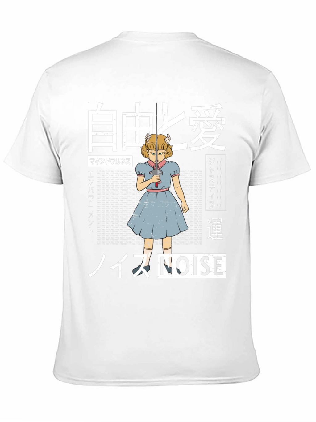Edgy Anime Girl Graphic T-Shirt