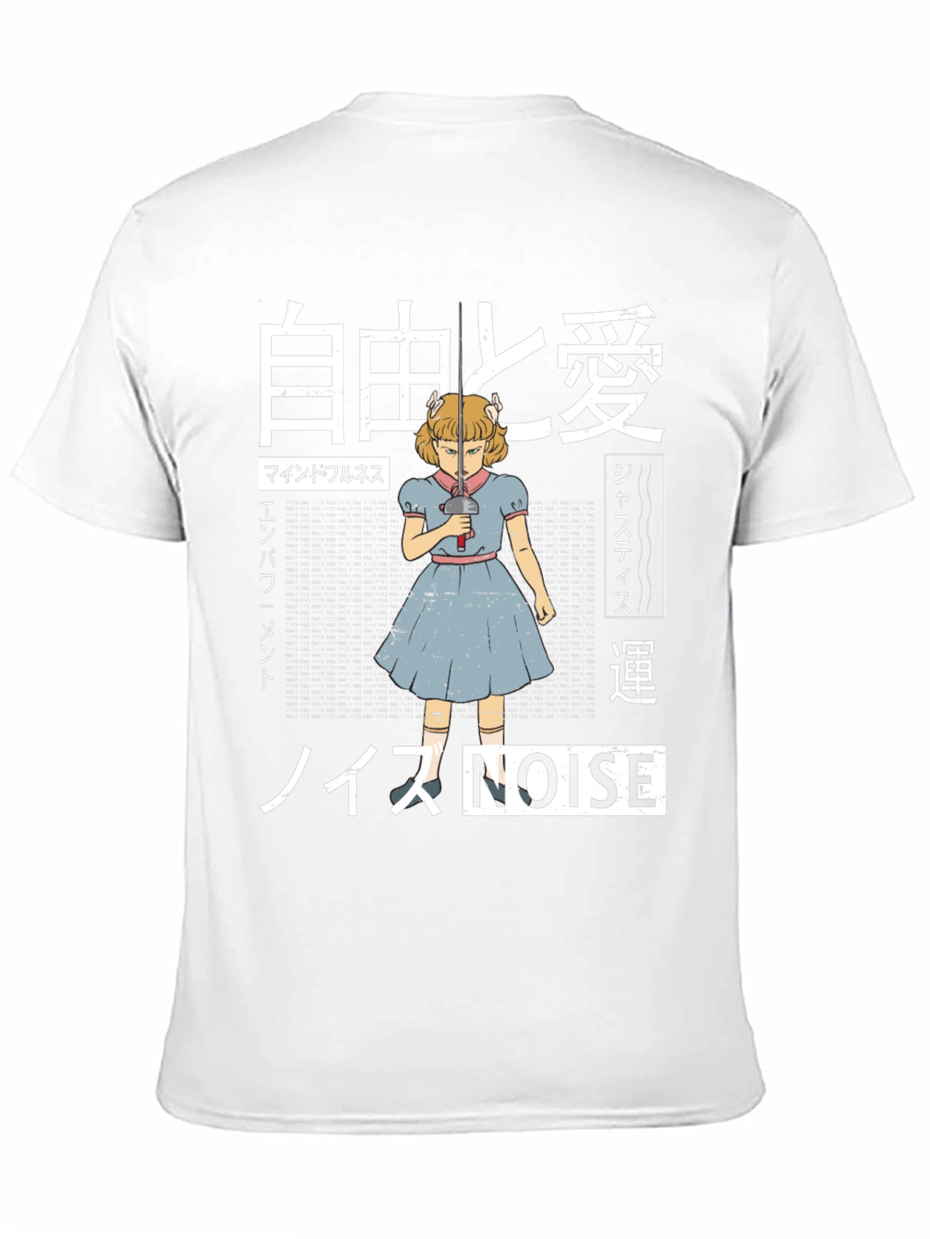 Edgy Anime Girl Graphic T-Shirt