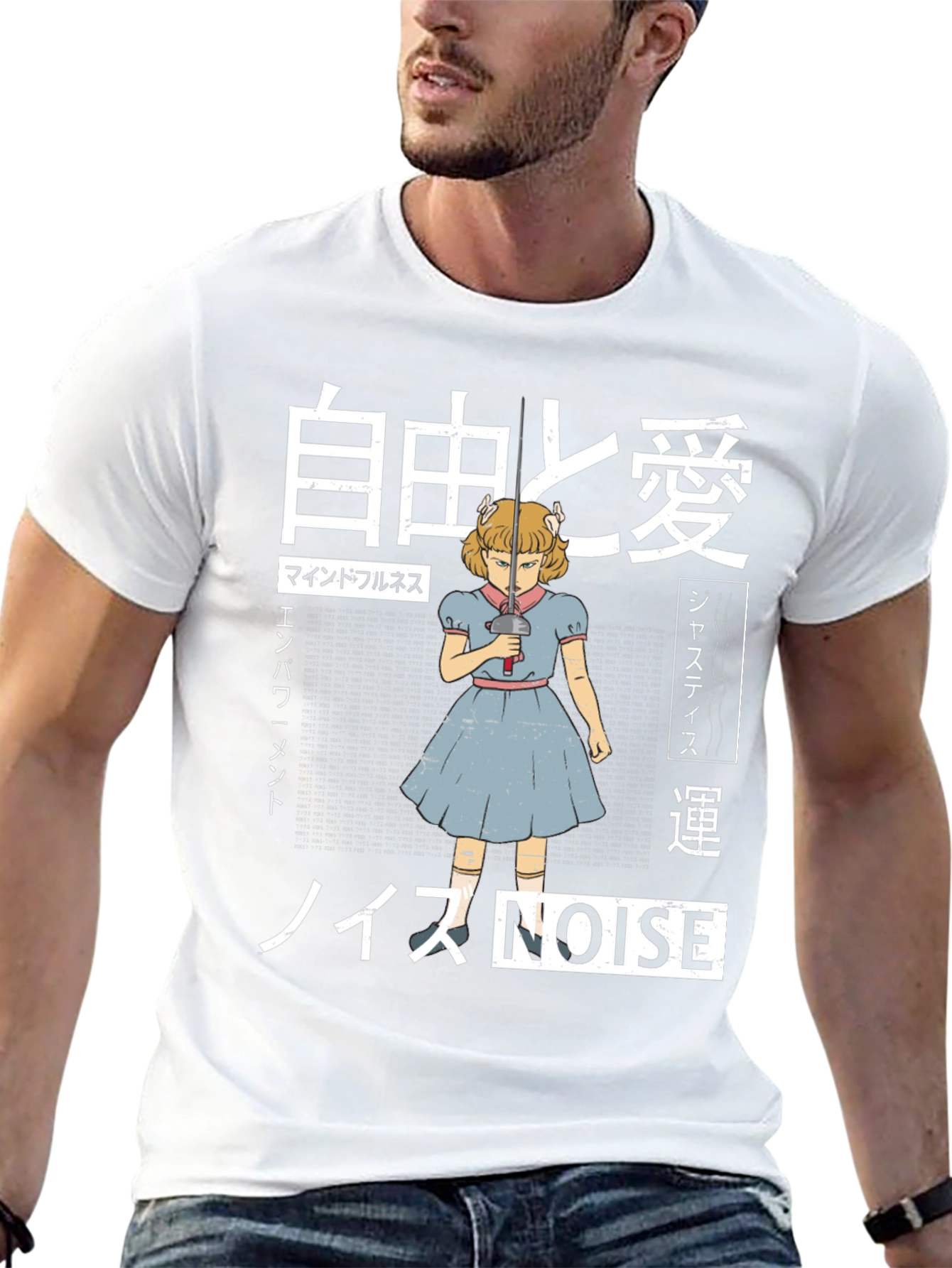 Edgy Anime Girl Graphic T-Shirt