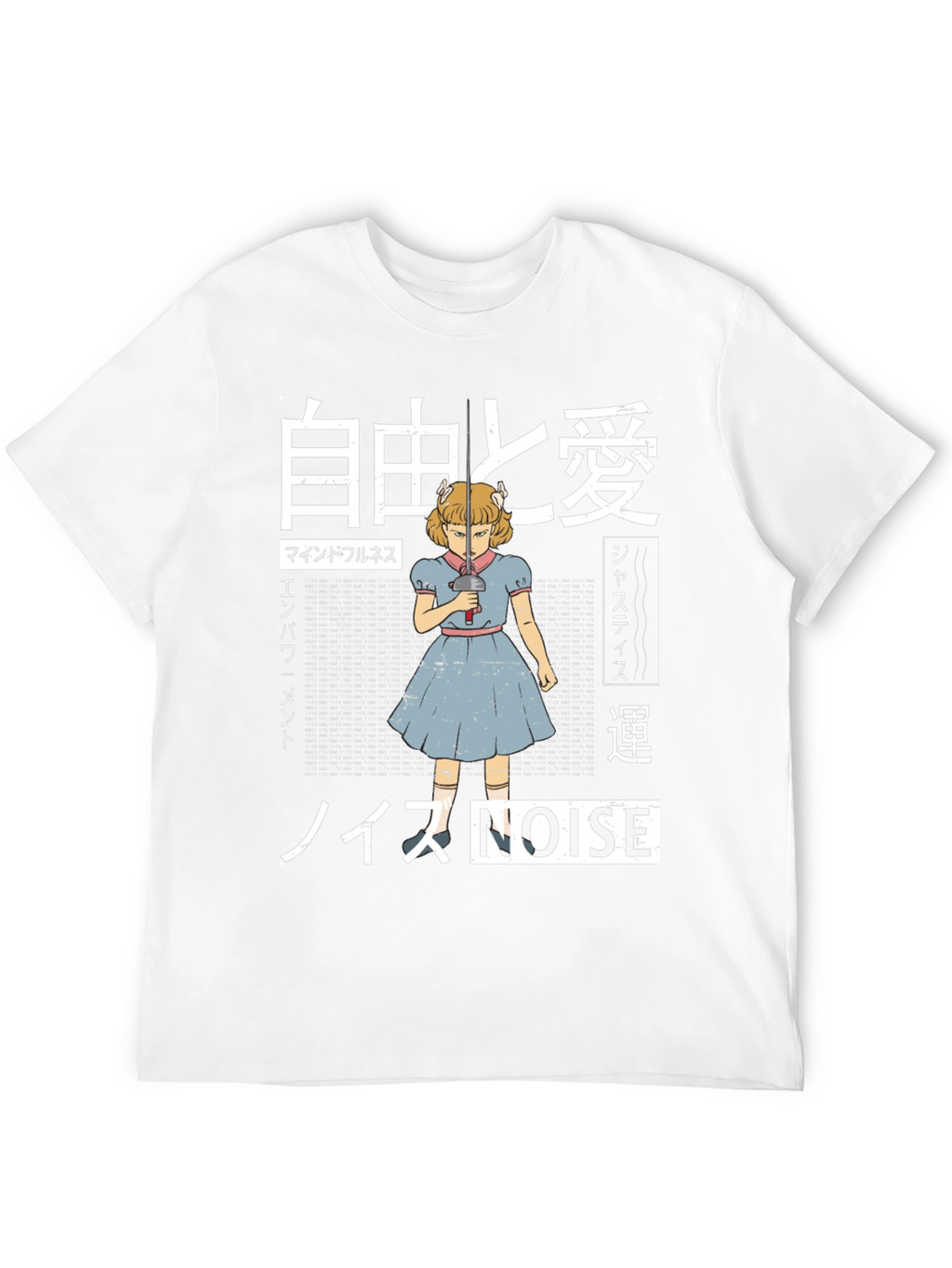 Edgy Anime Girl Graphic T-Shirt