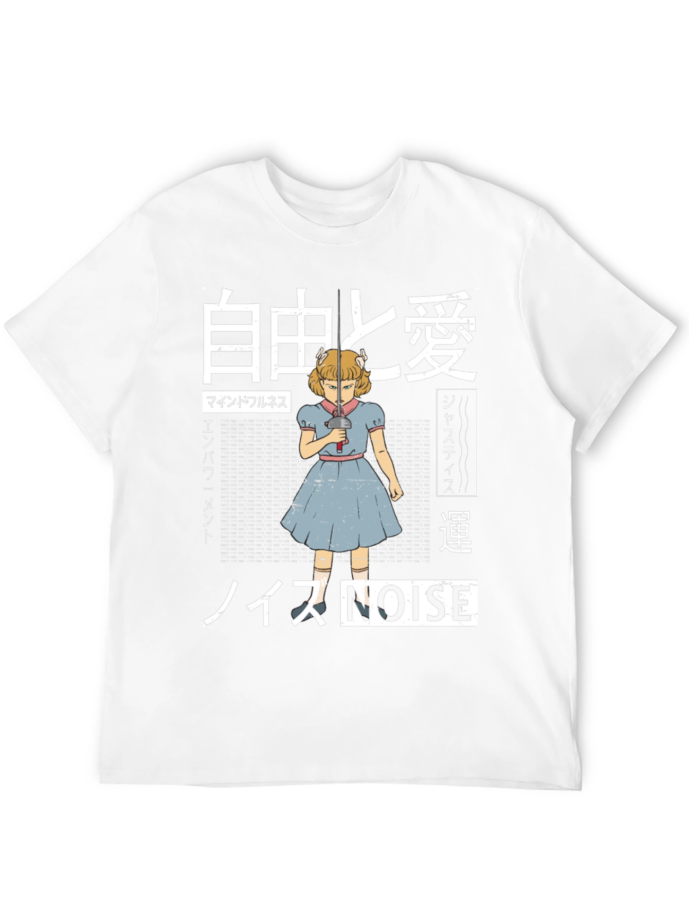 Edgy Anime Girl Graphic T-Shirt
