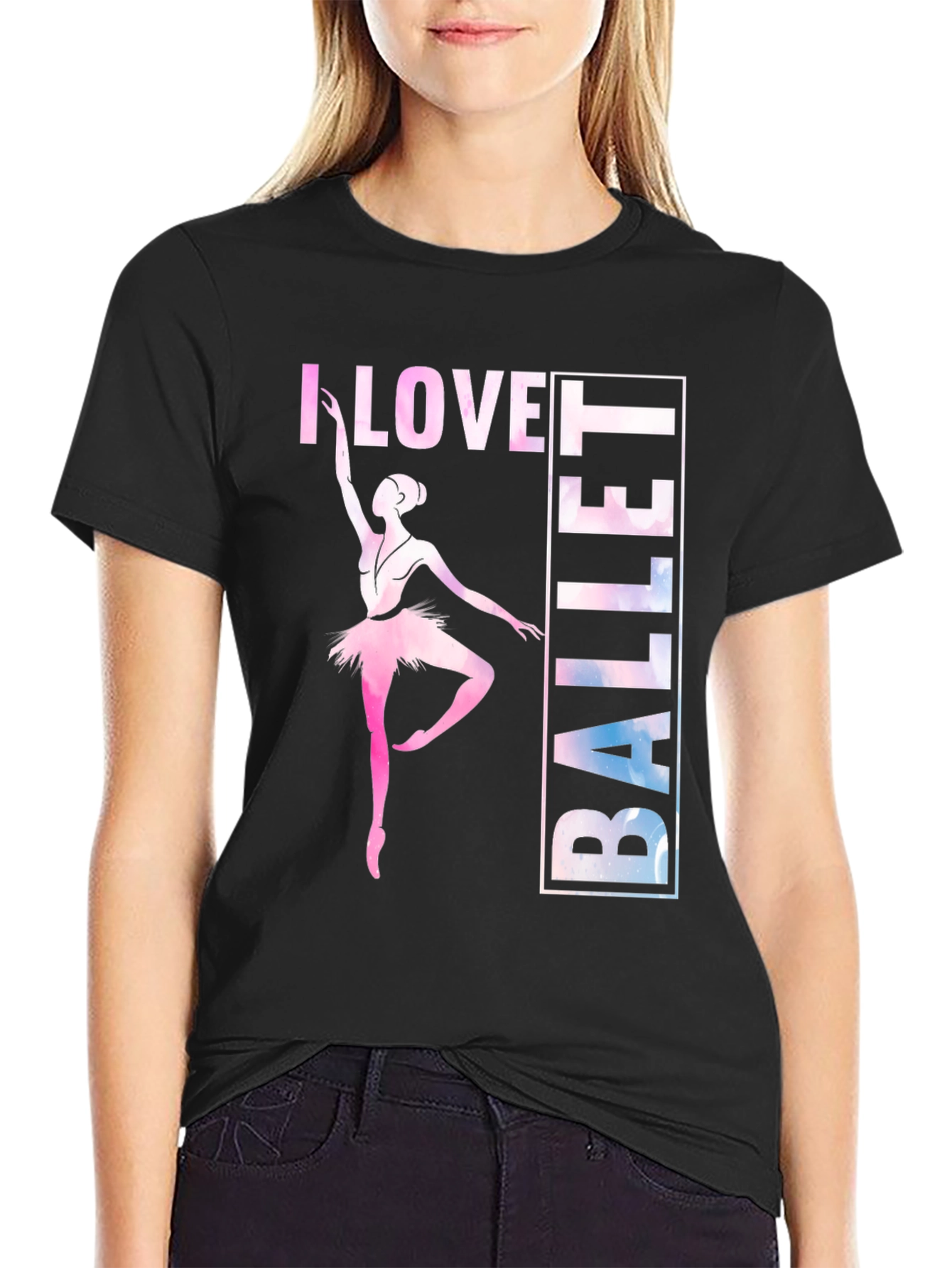 I Love Ballet Graphic Tee
