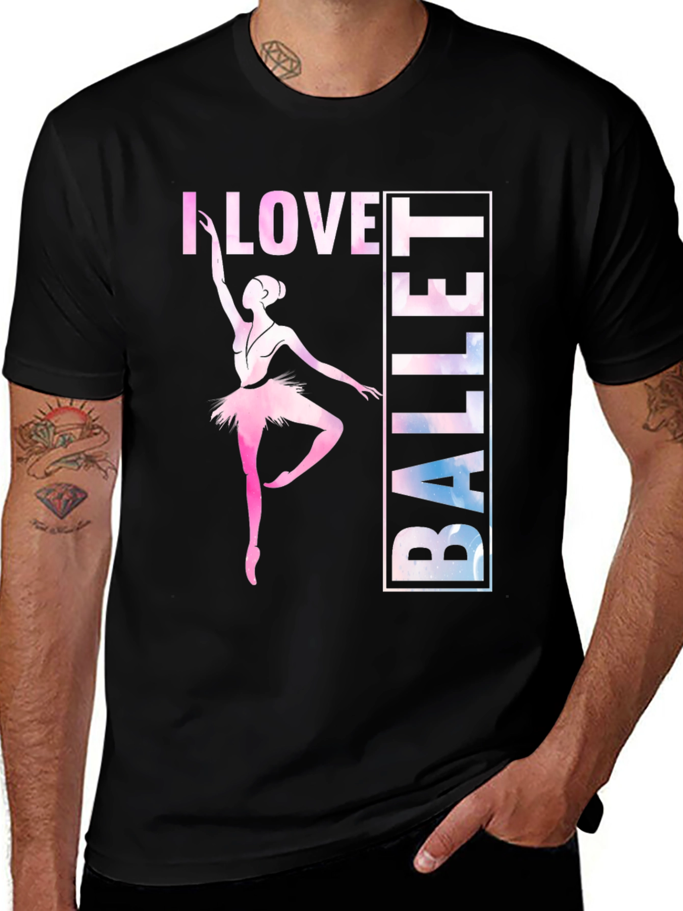 I Love Ballet Graphic Tee