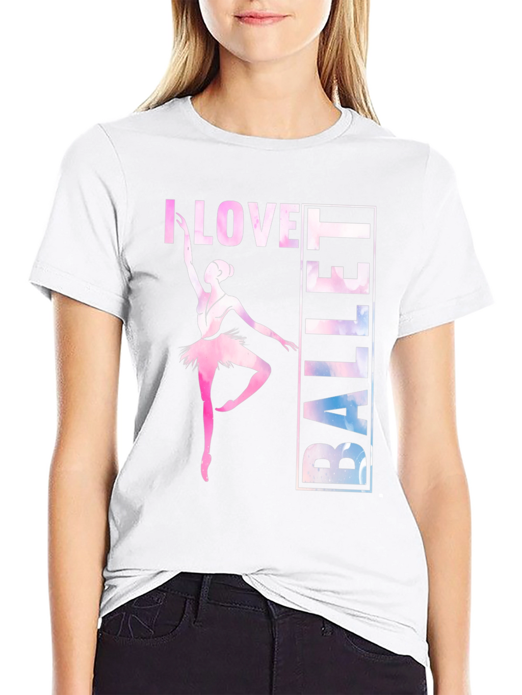 I Love Ballet Graphic Tee