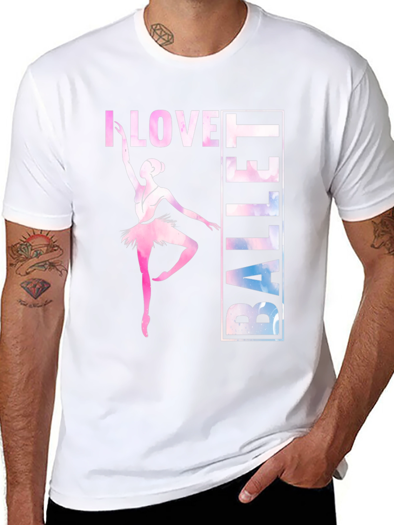 I Love Ballet Graphic Tee