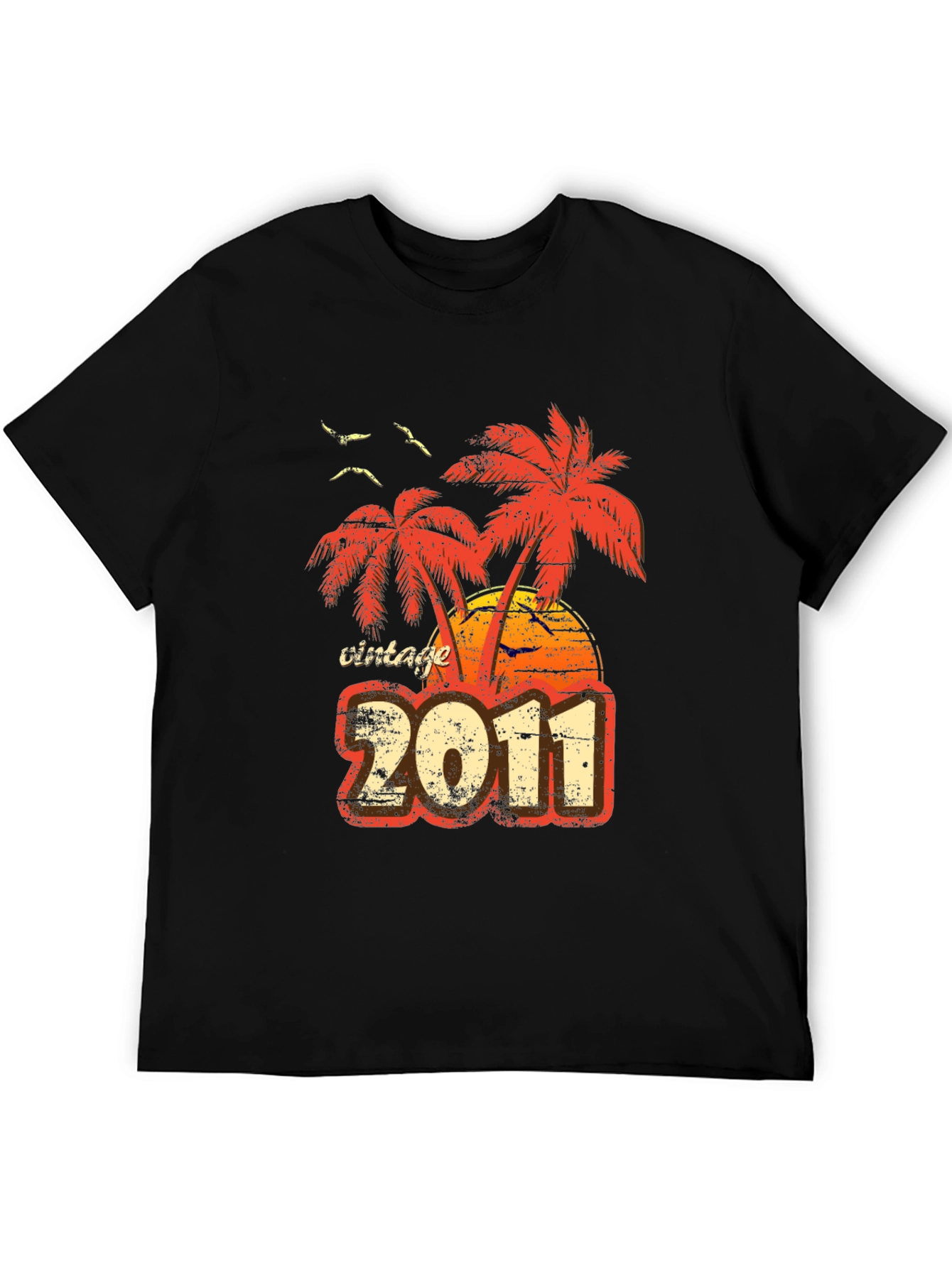 Vintage 2011 Palm Tree Graphic Tee