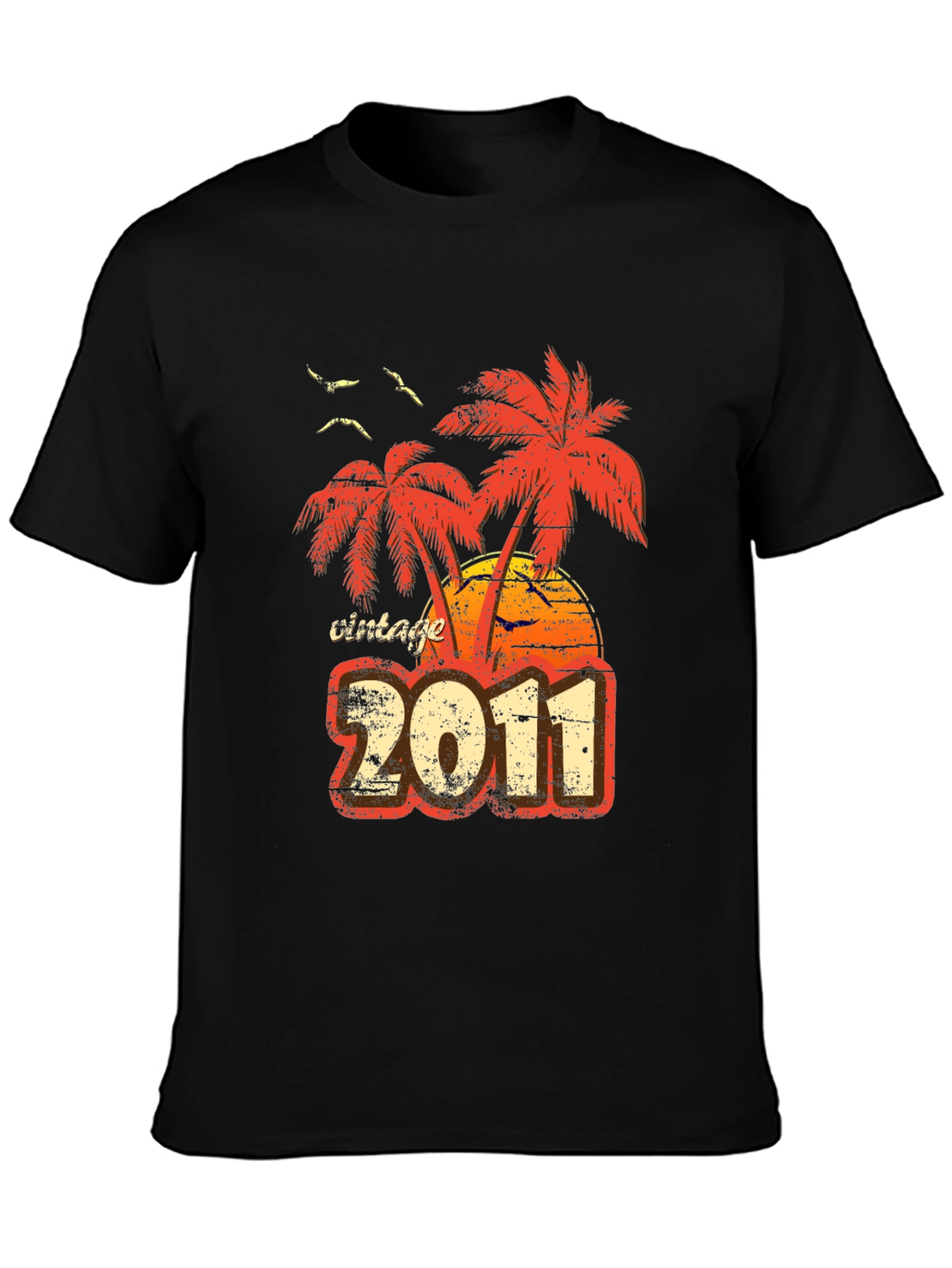 Vintage 2011 Palm Tree Graphic Tee