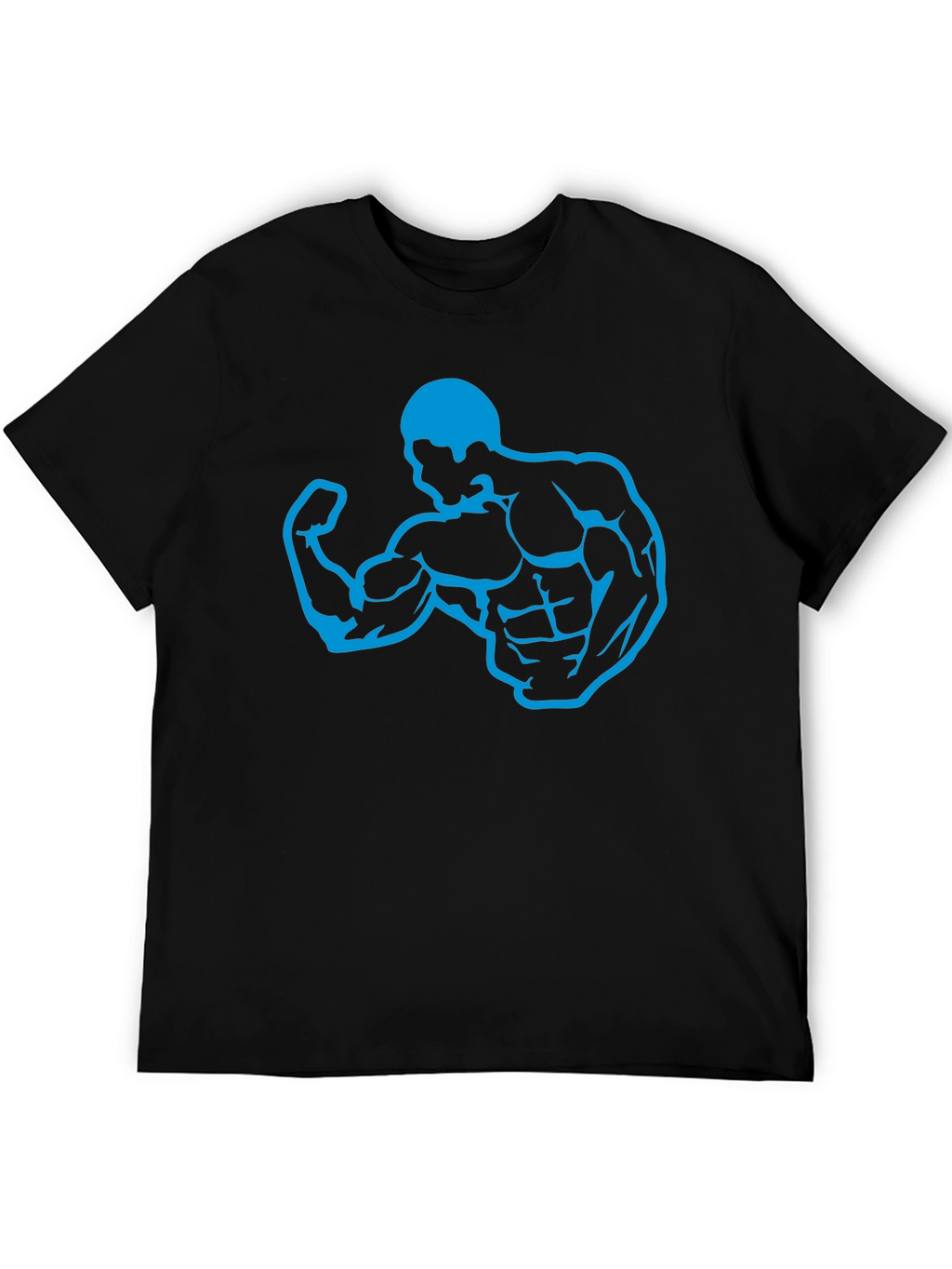 Muscle Man Graphic T-Shirt - Black