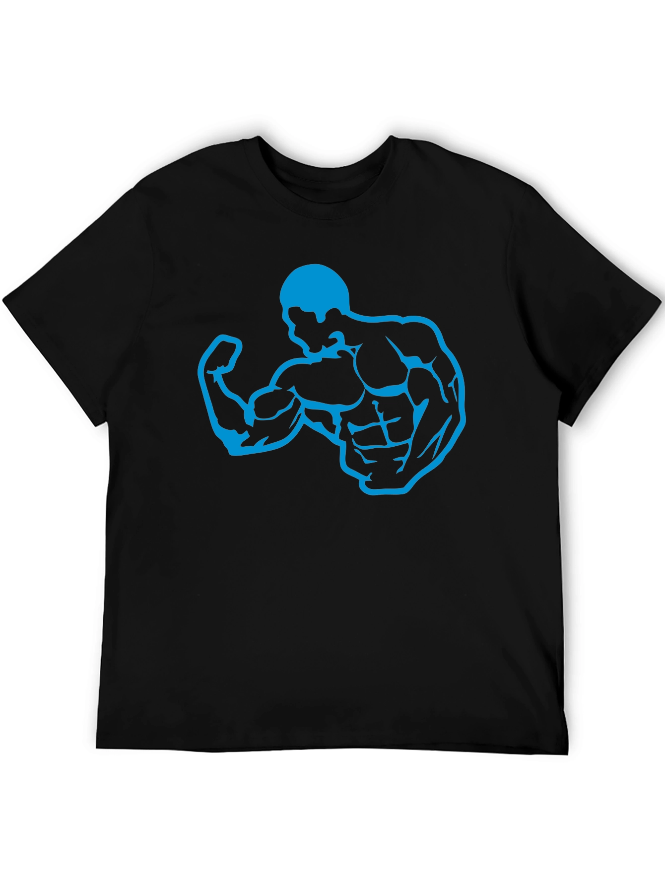 Muscle Man Graphic T-Shirt - Black