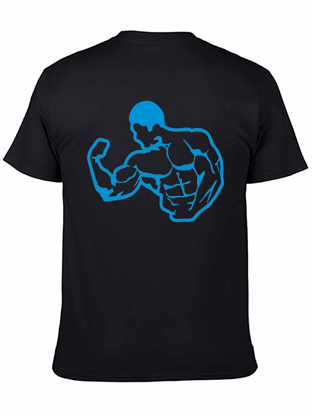 Muscle Man Graphic T-Shirt - Black
