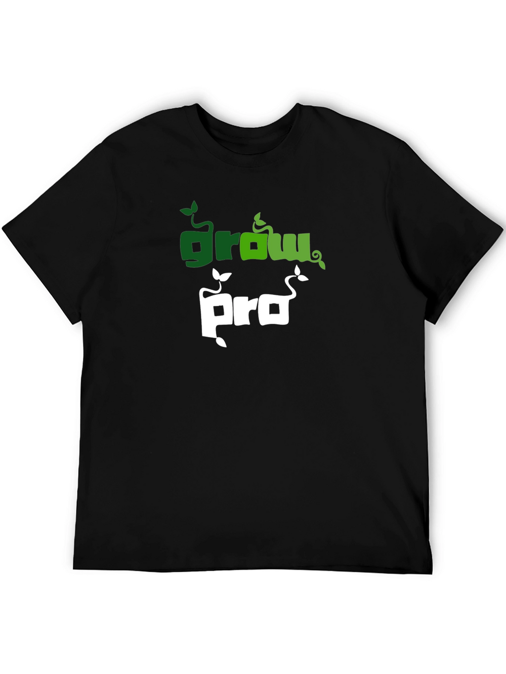 Grow Pro Black T-Shirt: Stylish & Comfy