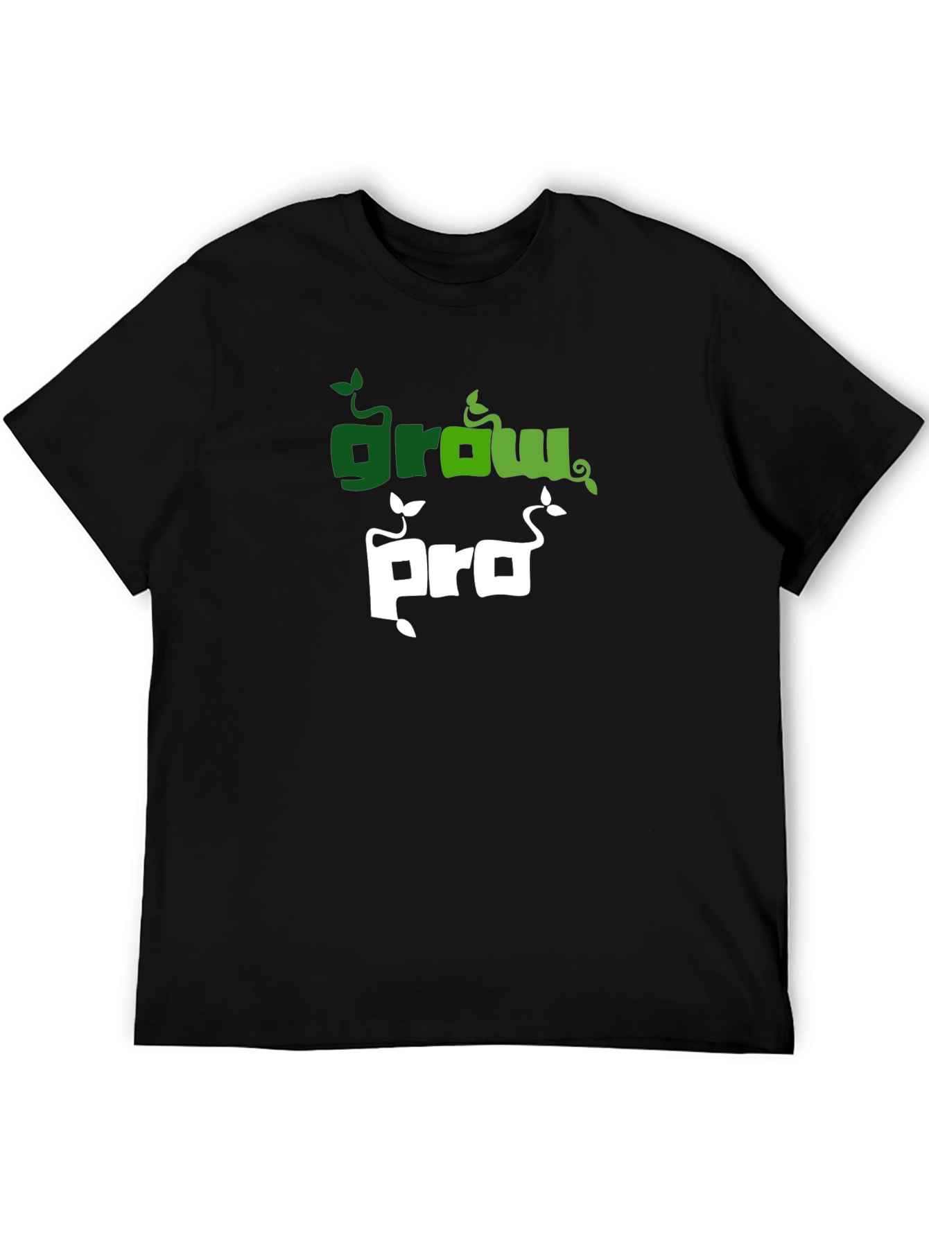 Grow Pro Black T-Shirt: Stylish & Comfy