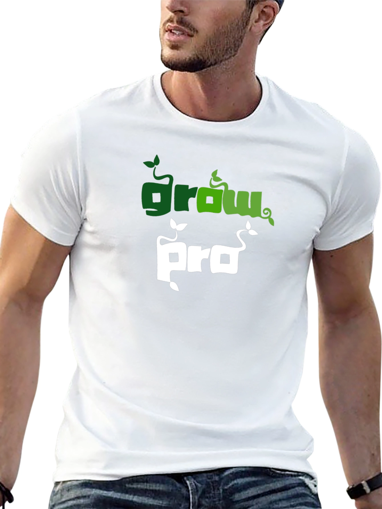 Grow Pro Black T-Shirt: Stylish & Comfy
