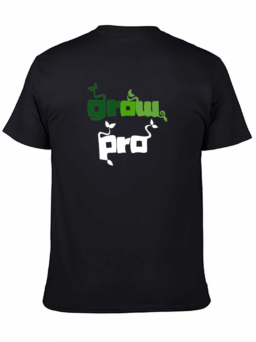 Grow Pro Black T-Shirt: Stylish & Comfy