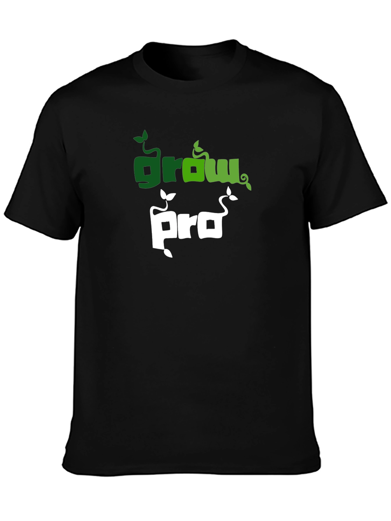 Grow Pro Black T-Shirt: Stylish & Comfy