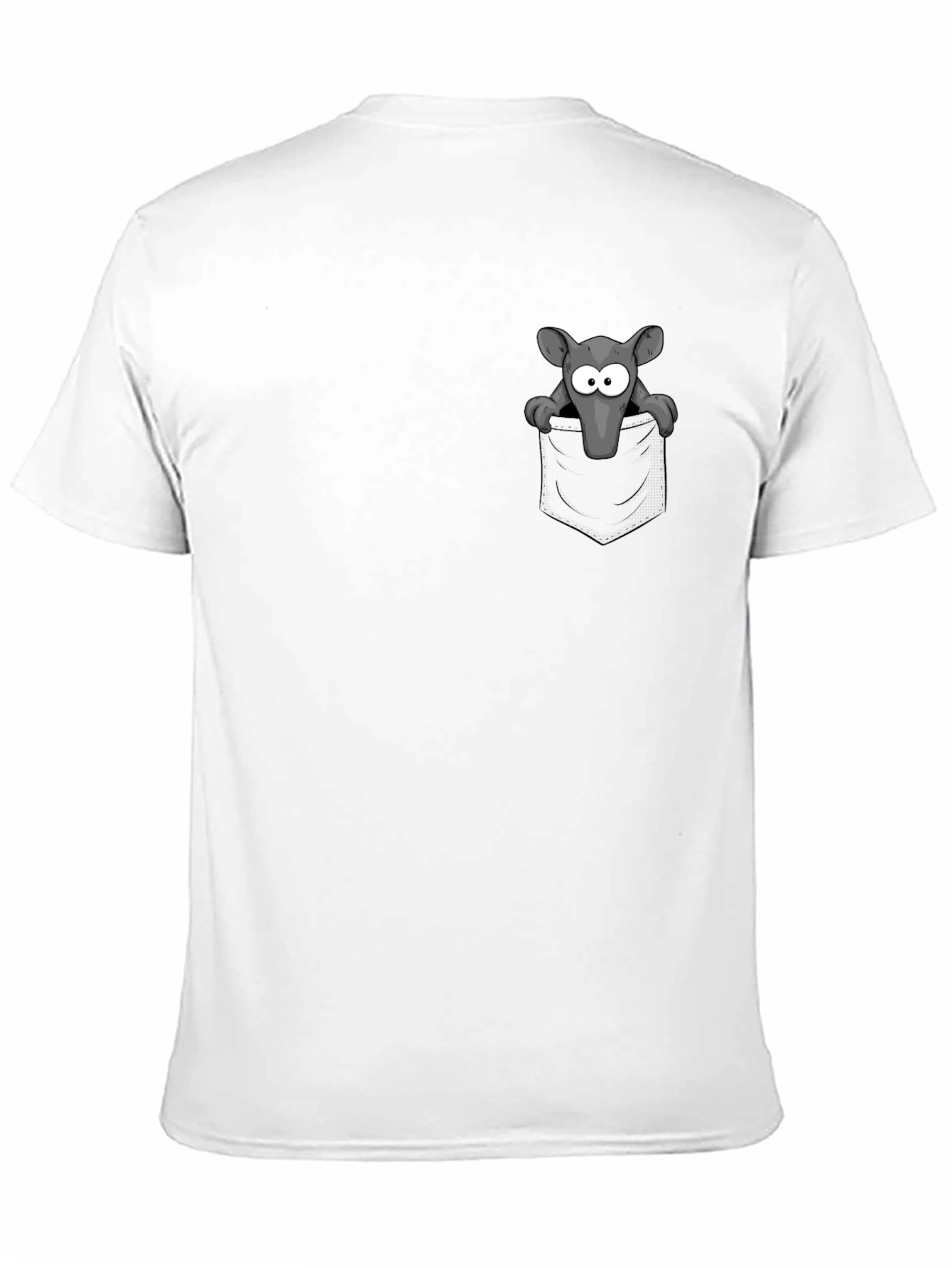 Pocket Rat Graphic Tee - Black Cotton T-Shirt