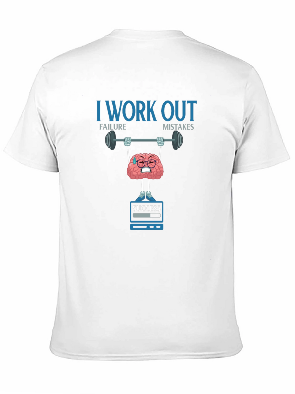 I Work Out Brain Graphic T-Shirt