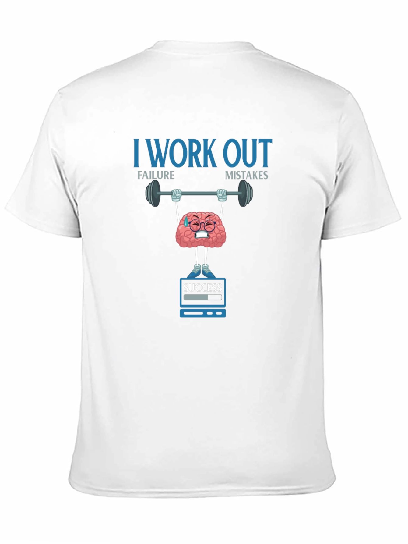 I Work Out Brain Graphic T-Shirt