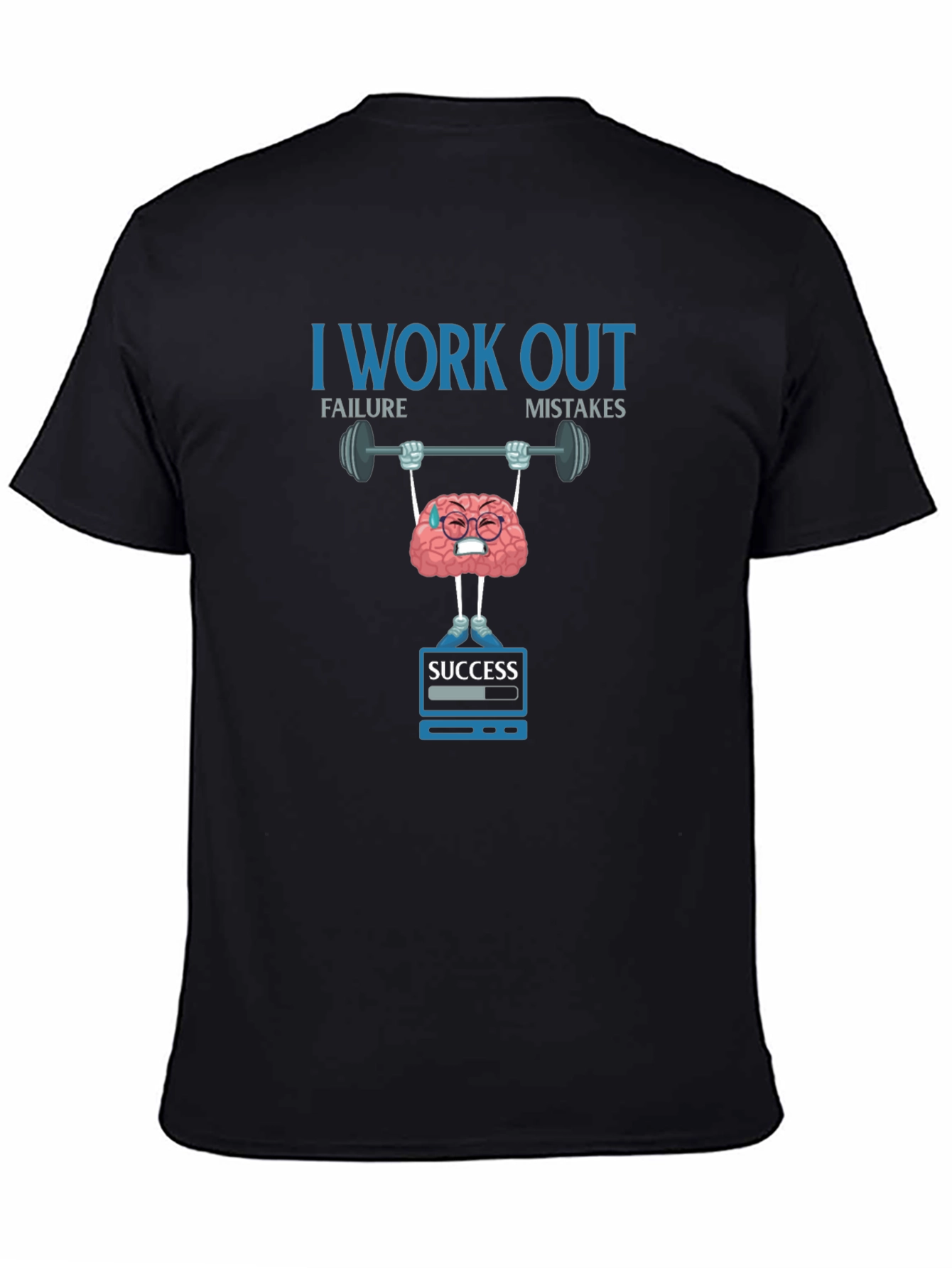 I Work Out Brain Graphic T-Shirt