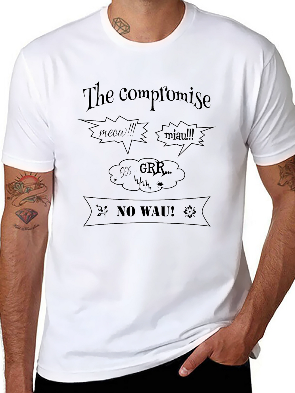 The Compromise Graphic Tee - Cat & Dog Lovers