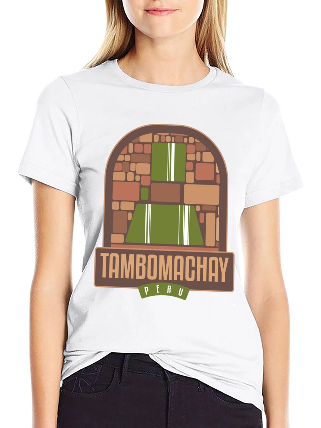 Tambo Machay Peru Graphic Tee - Black Cotton T-Shirt