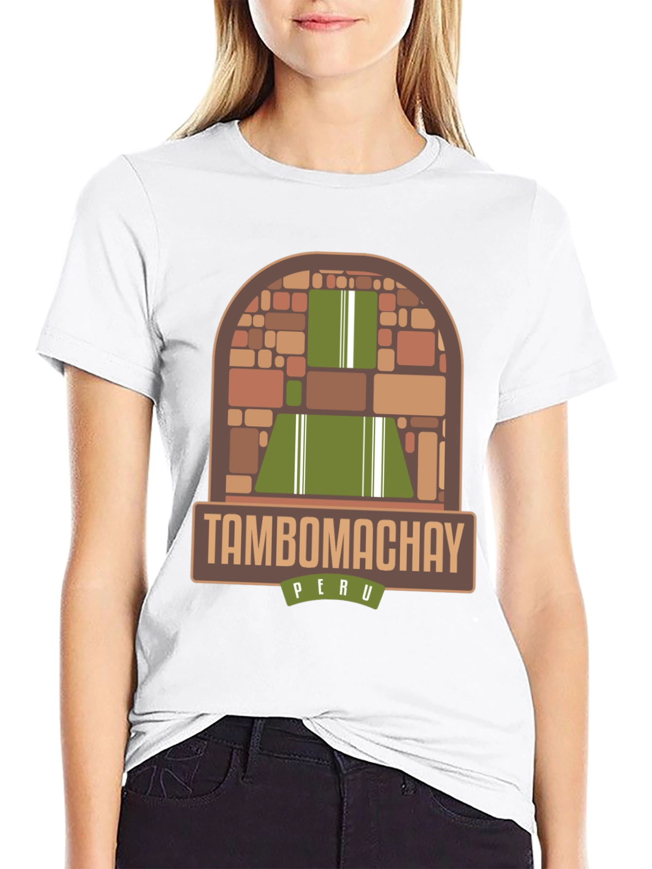 Tambo Machay Peru Graphic Tee - Black Cotton T-Shirt