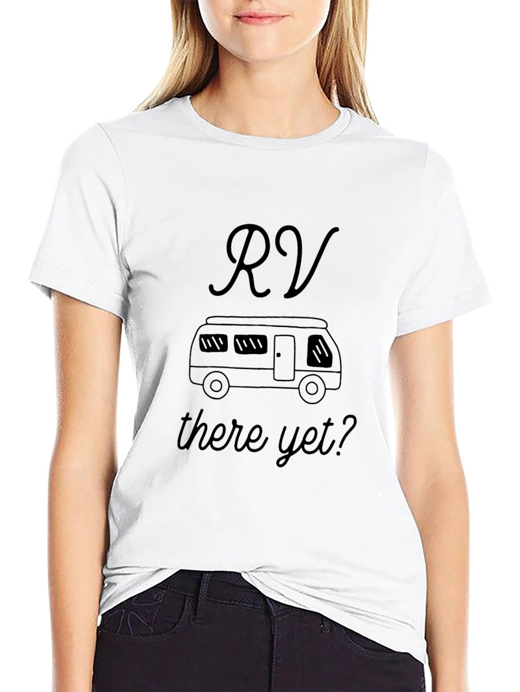 RV There Yet? Black T-Shirt - Road Trip Adventure