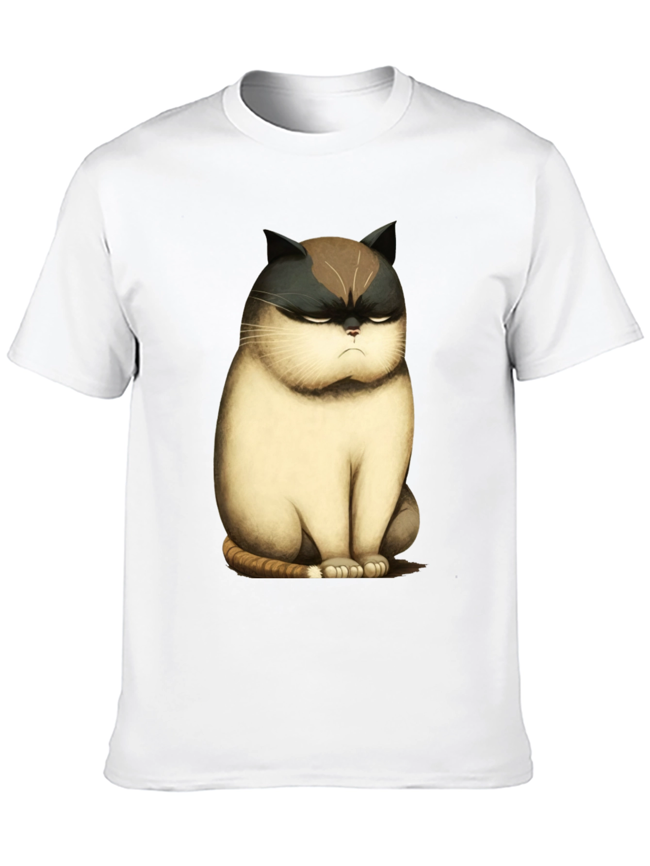 Grumpy Cat T-Shirt - Funny Cartoon Cat Tee