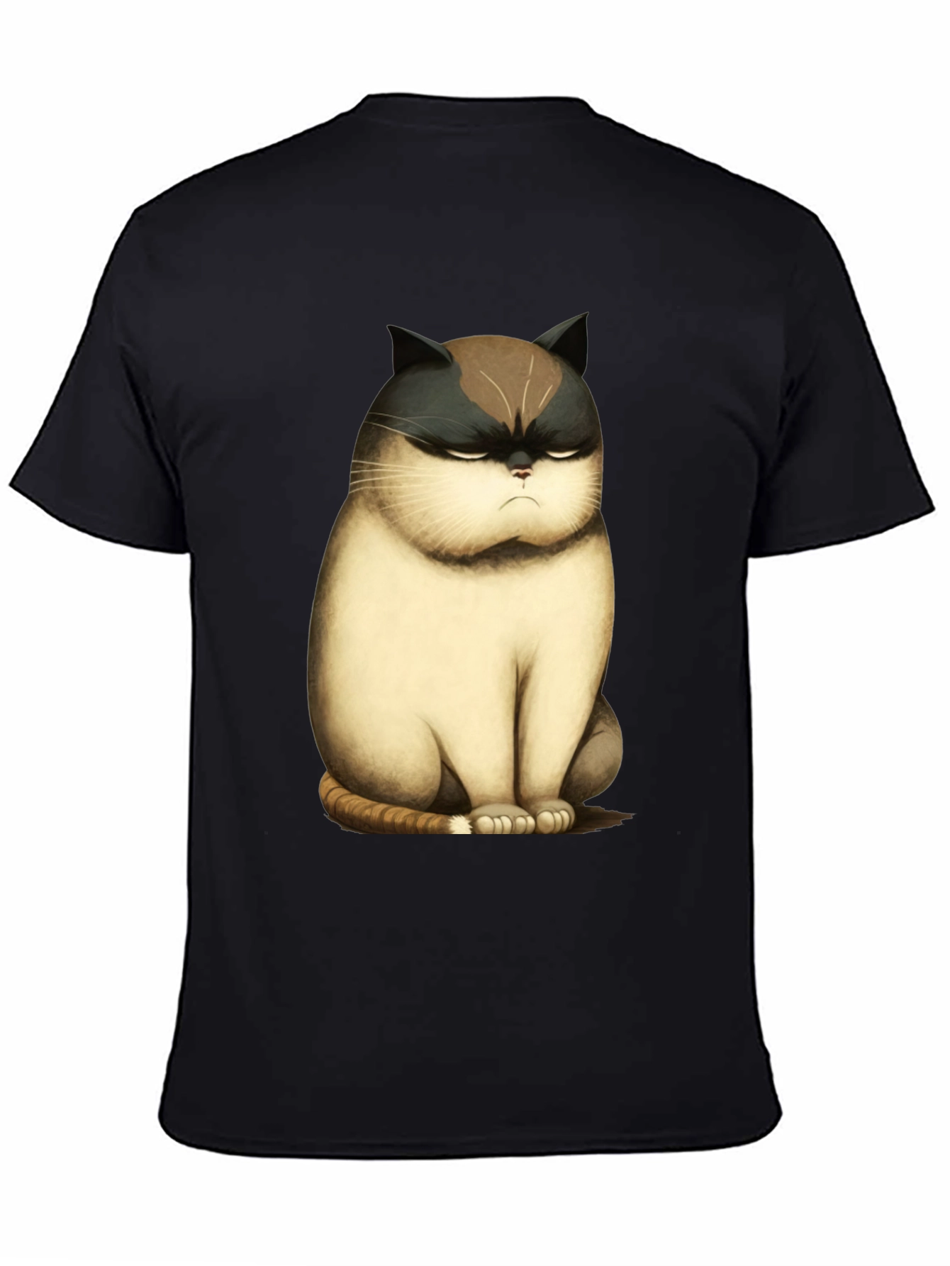 Grumpy Cat T-Shirt - Funny Cartoon Cat Tee