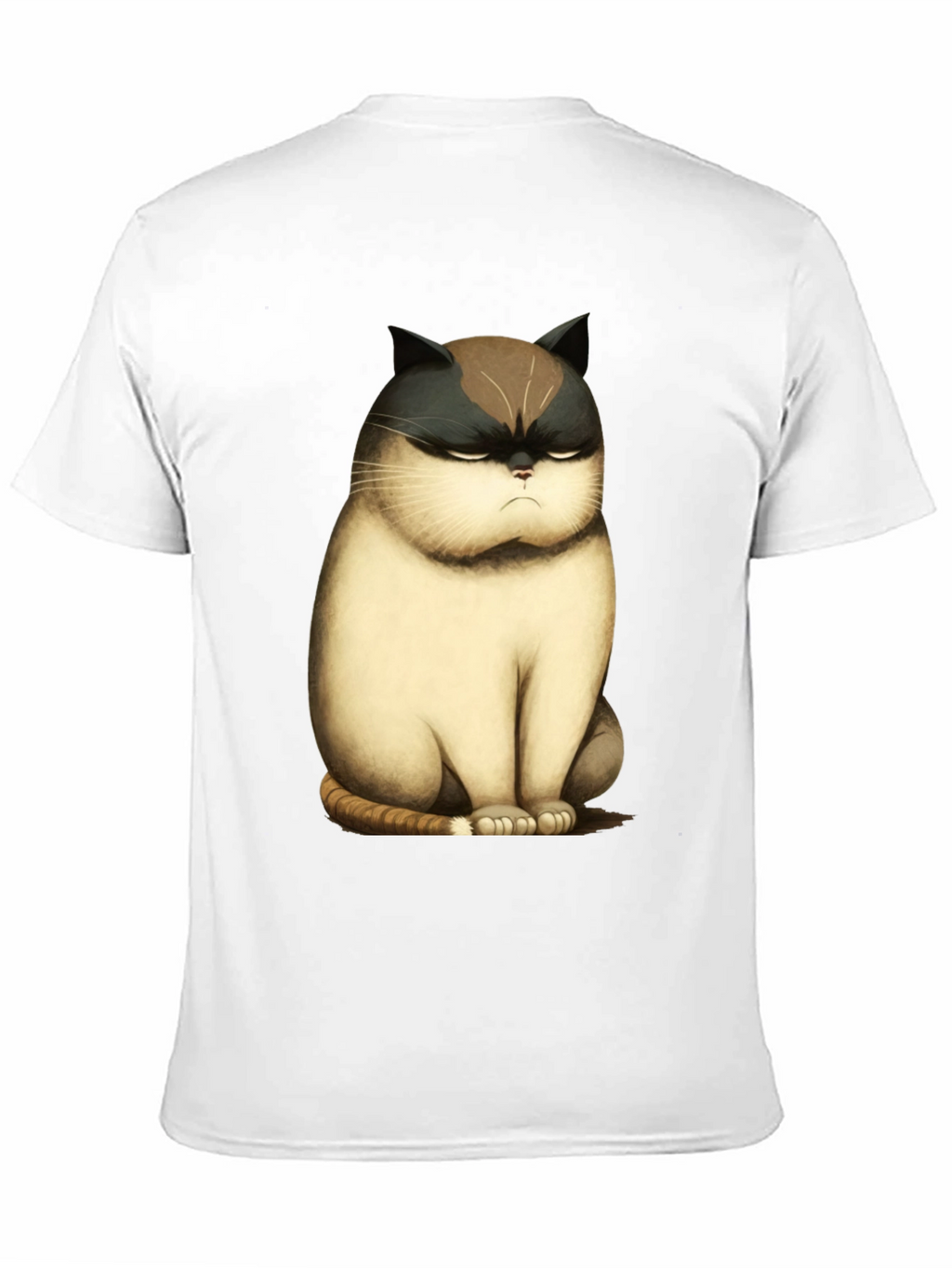 Grumpy Cat T-Shirt - Funny Cartoon Cat Tee