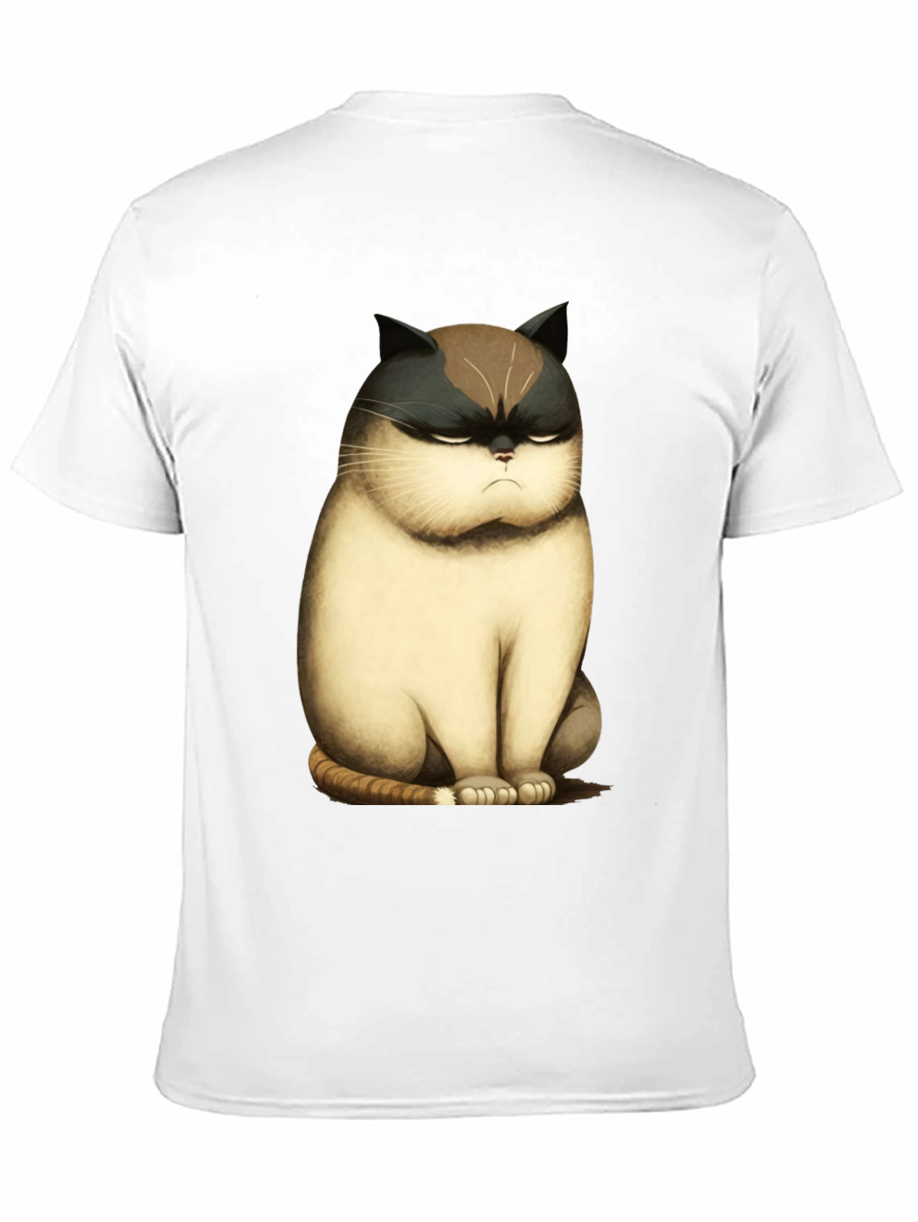 Grumpy Cat T-Shirt - Funny Cartoon Cat Tee