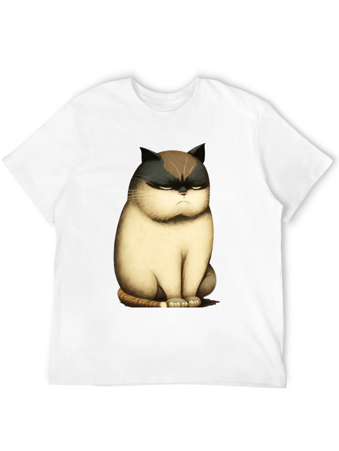 Grumpy Cat T-Shirt - Funny Cartoon Cat Tee