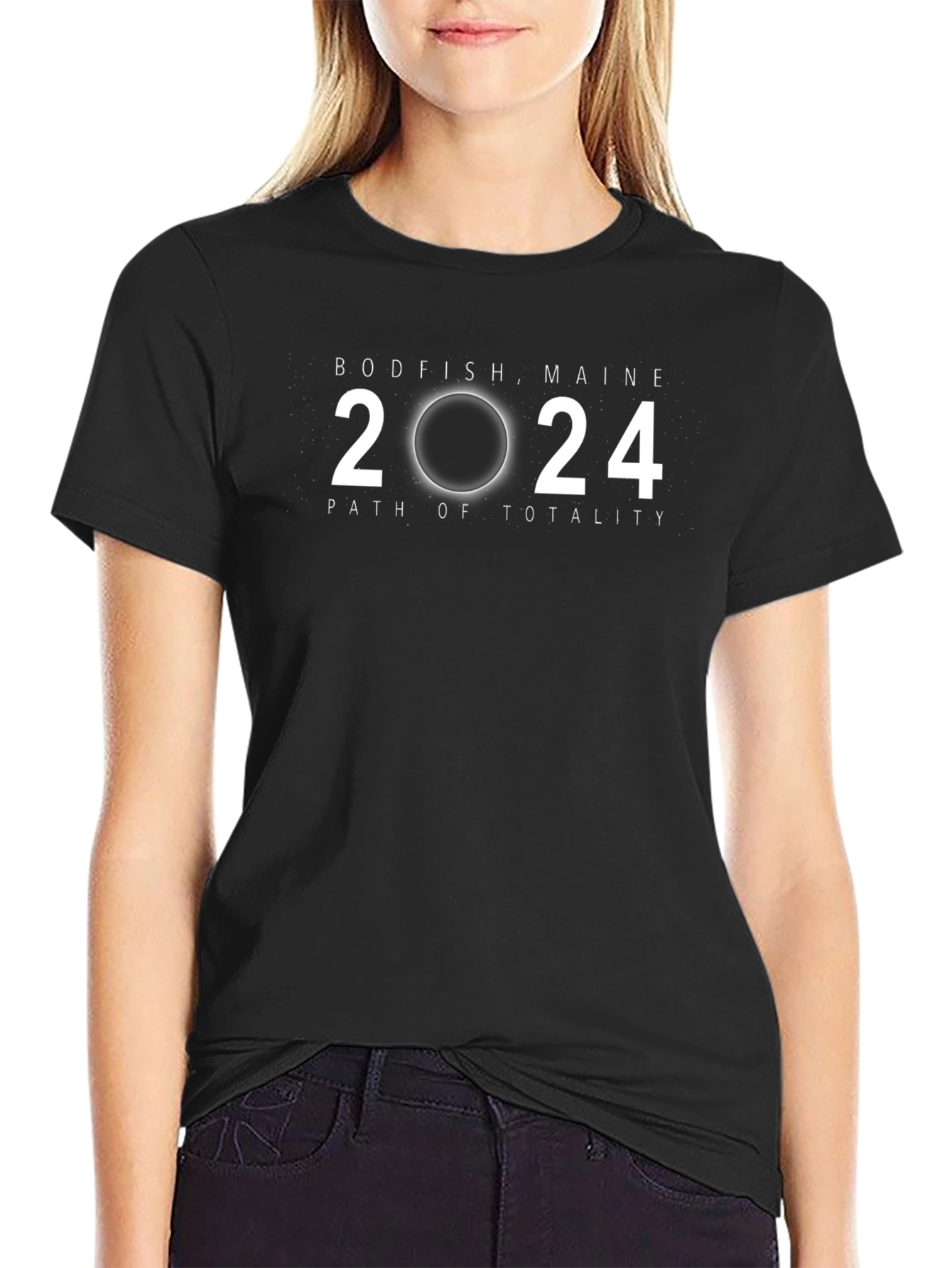 Bodfish Maine 2024 Path of Totality T-Shirt