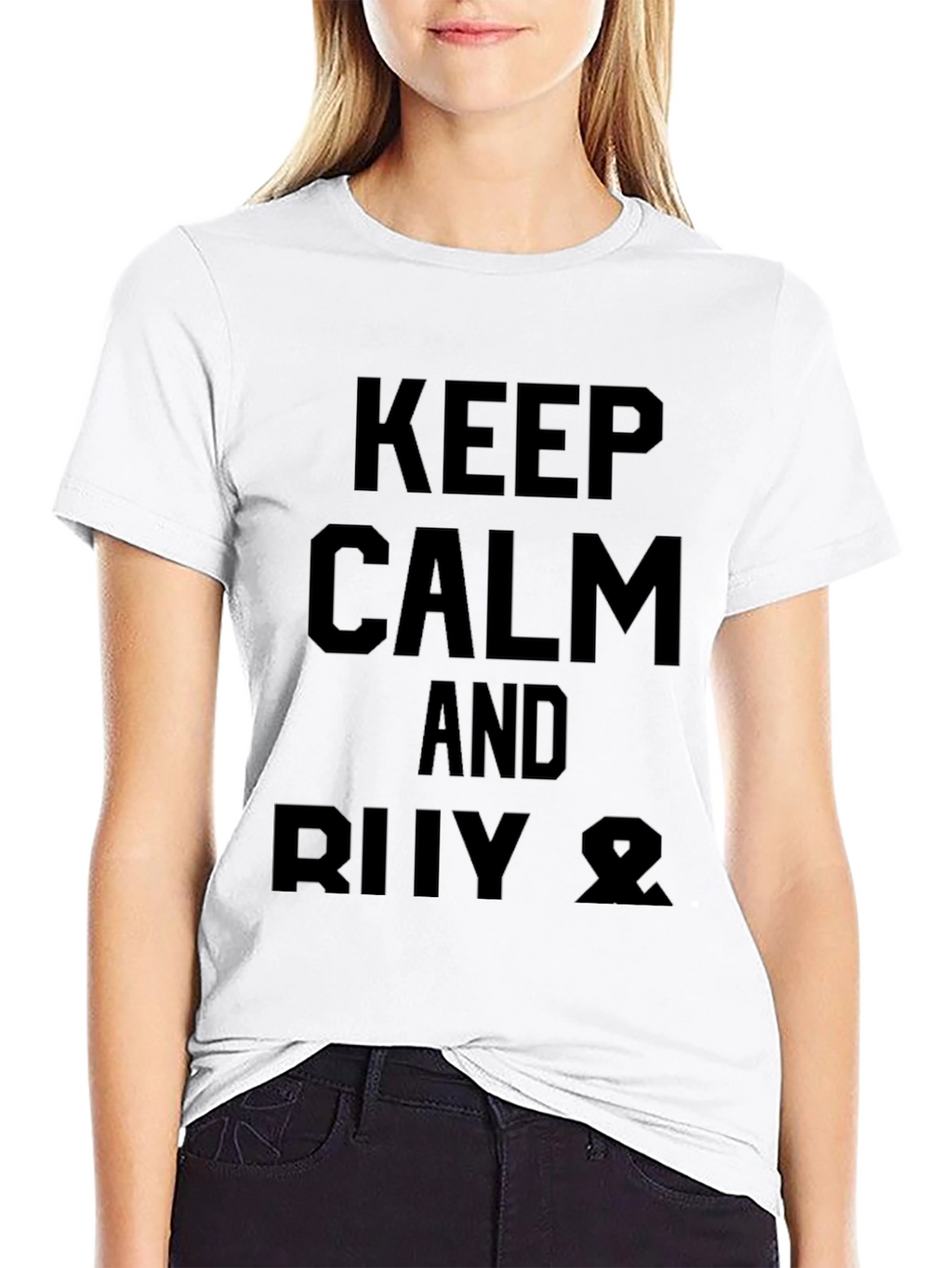 Keep Calm and RIIV Ω Mens Black Graphic T-Shirt