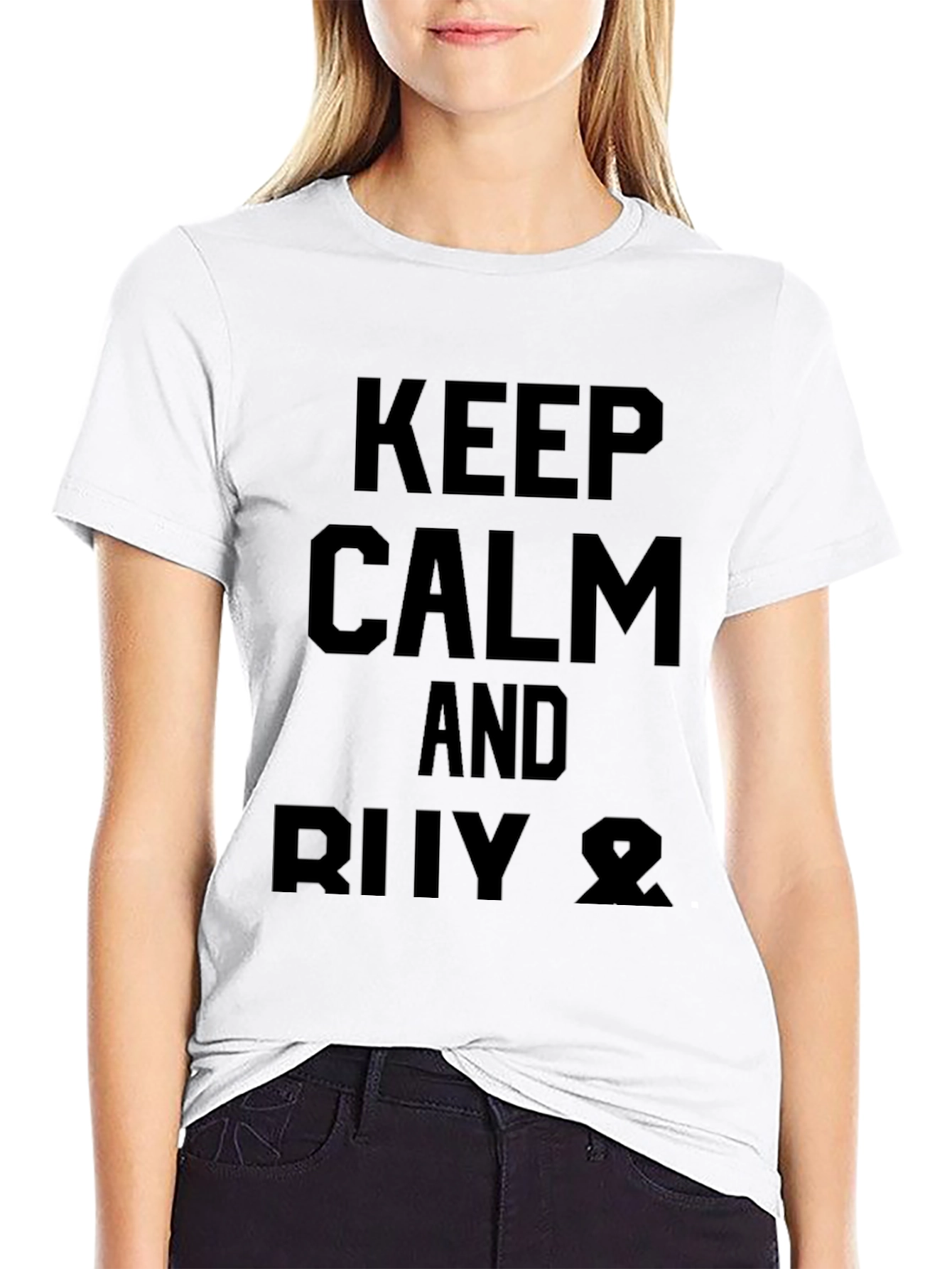 Keep Calm and RIIV Ω Mens Black Graphic T-Shirt
