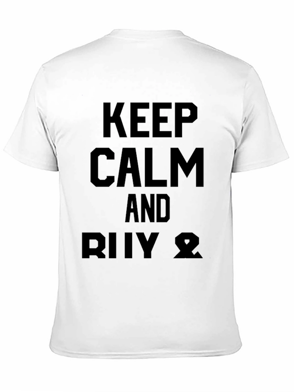 Keep Calm and RIIV Ω Mens Black Graphic T-Shirt
