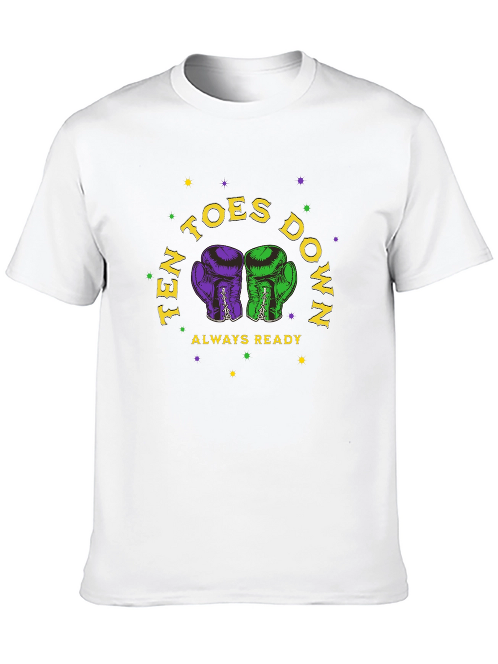 Ten Toes Down Boxing Glove Graphic Tee