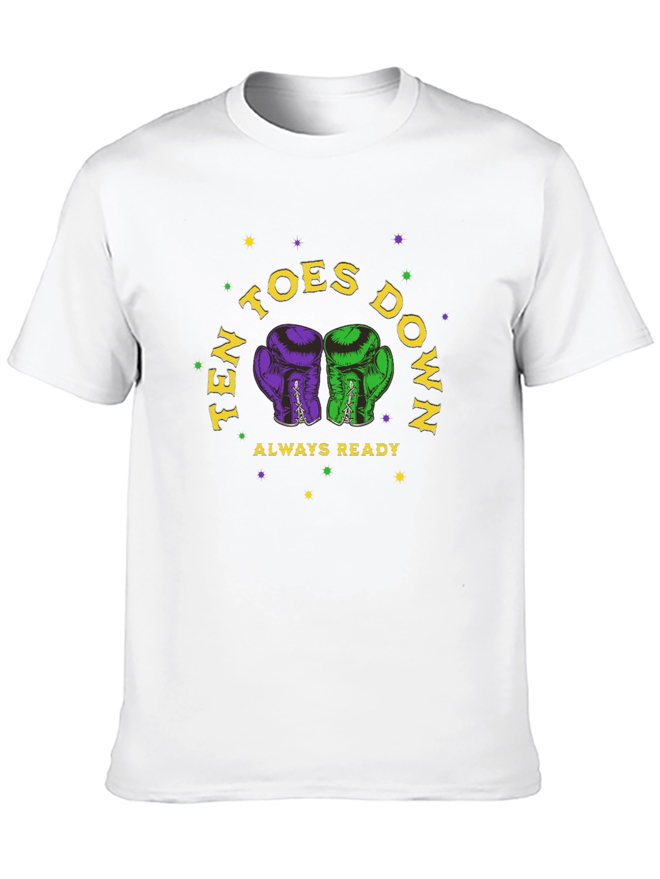 Ten Toes Down Boxing Glove Graphic Tee