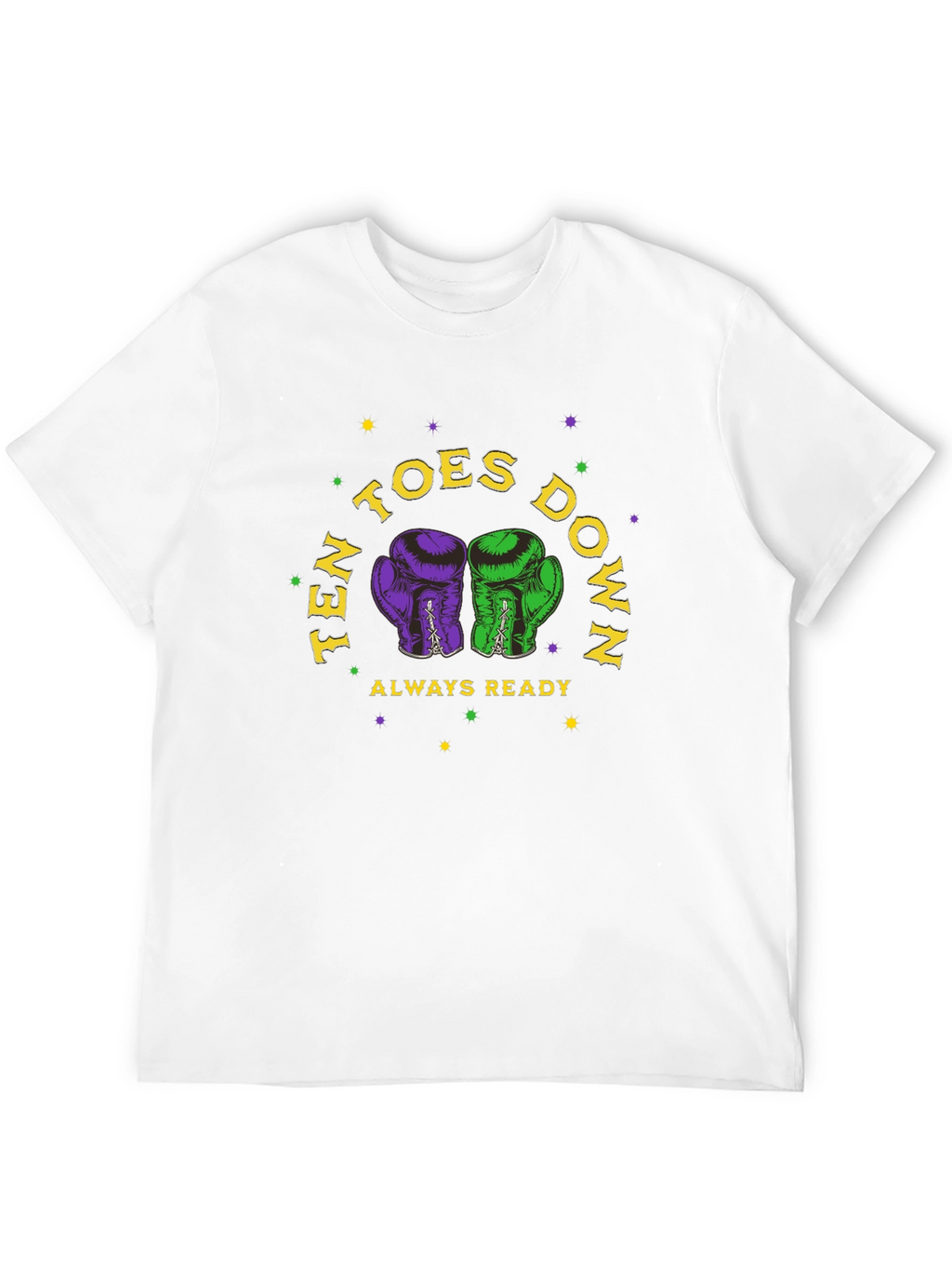 Ten Toes Down Boxing Glove Graphic Tee