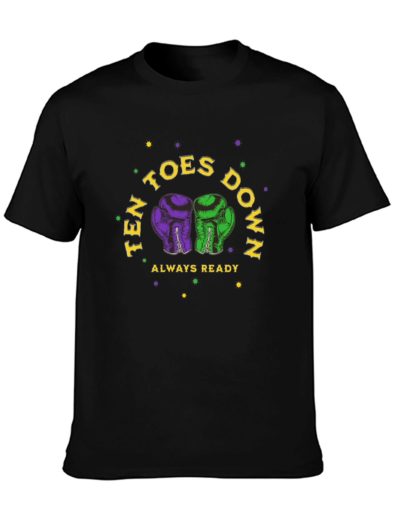 Ten Toes Down Boxing Glove Graphic Tee