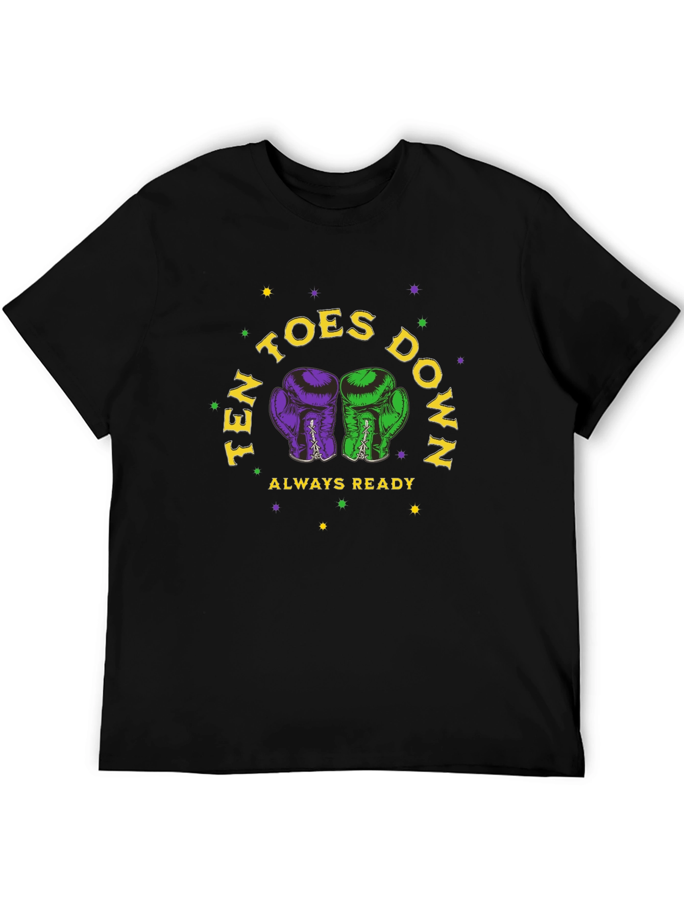 Ten Toes Down Boxing Glove Graphic Tee