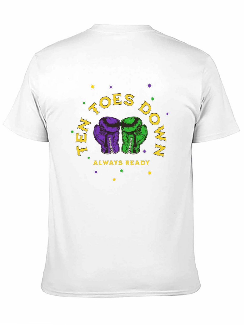 Ten Toes Down Boxing Glove Graphic Tee