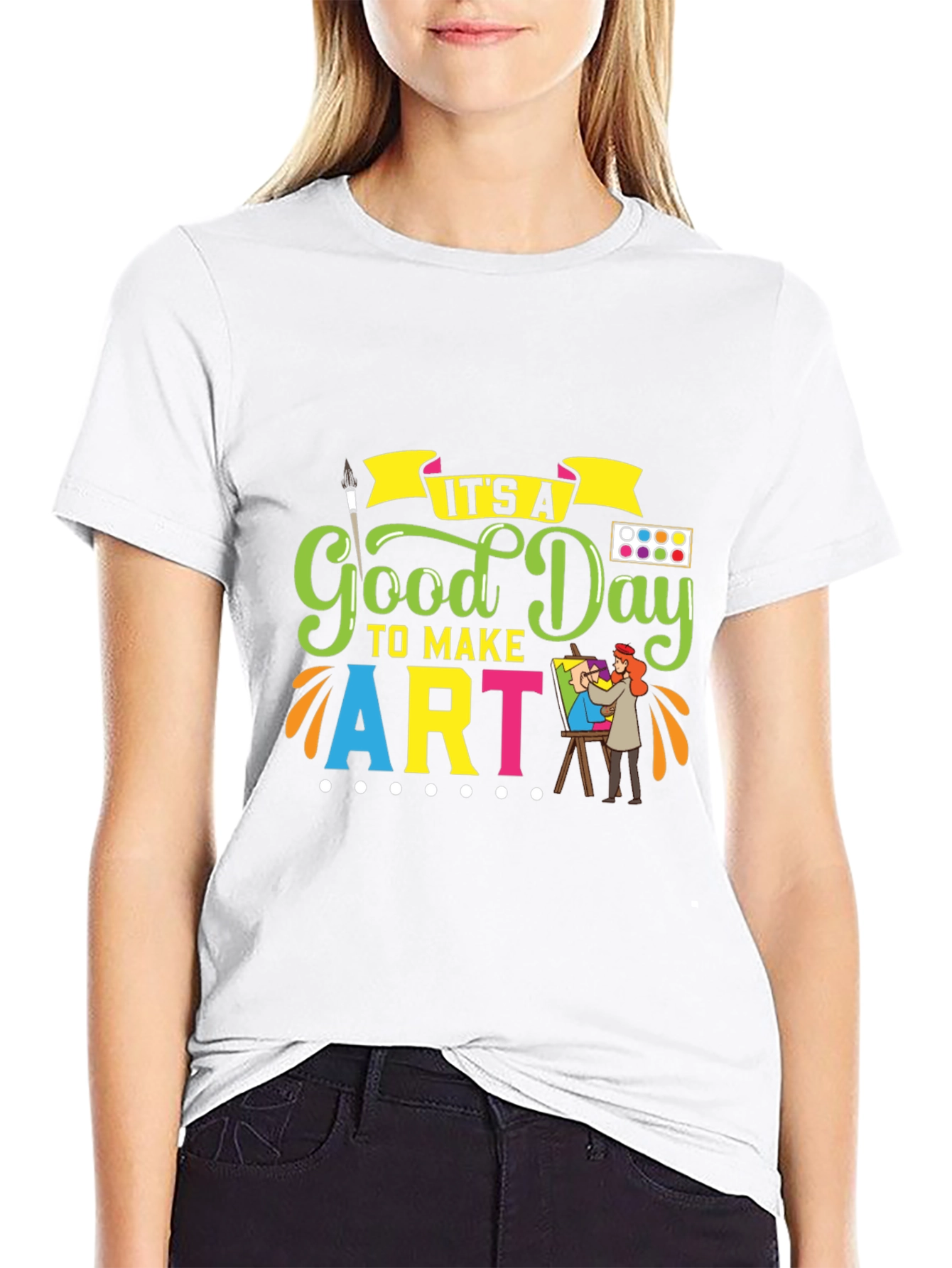 Good Day to Make Art T-Shirt - Black