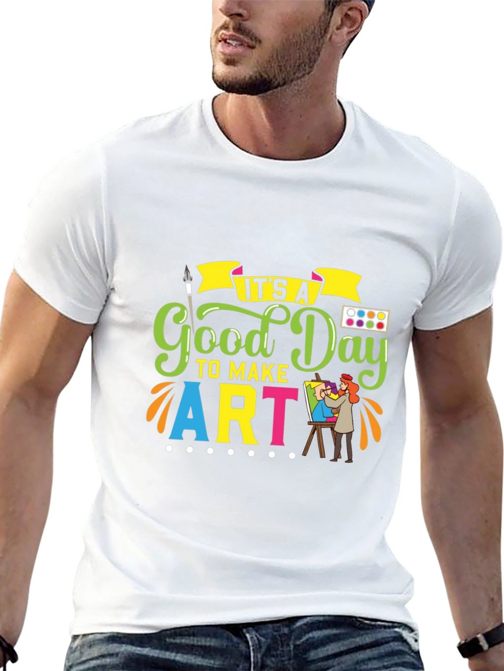 Good Day to Make Art T-Shirt - Black