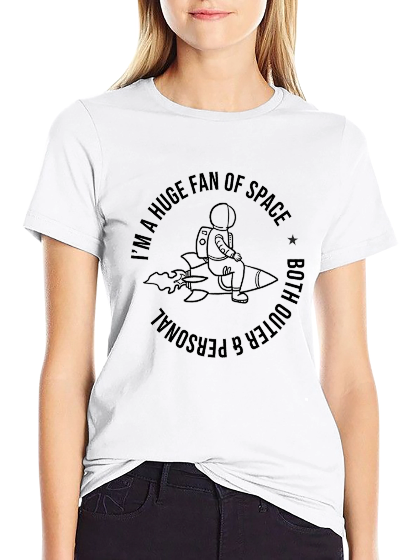 Space Fan T-Shirt Astronaut Rocket Tee