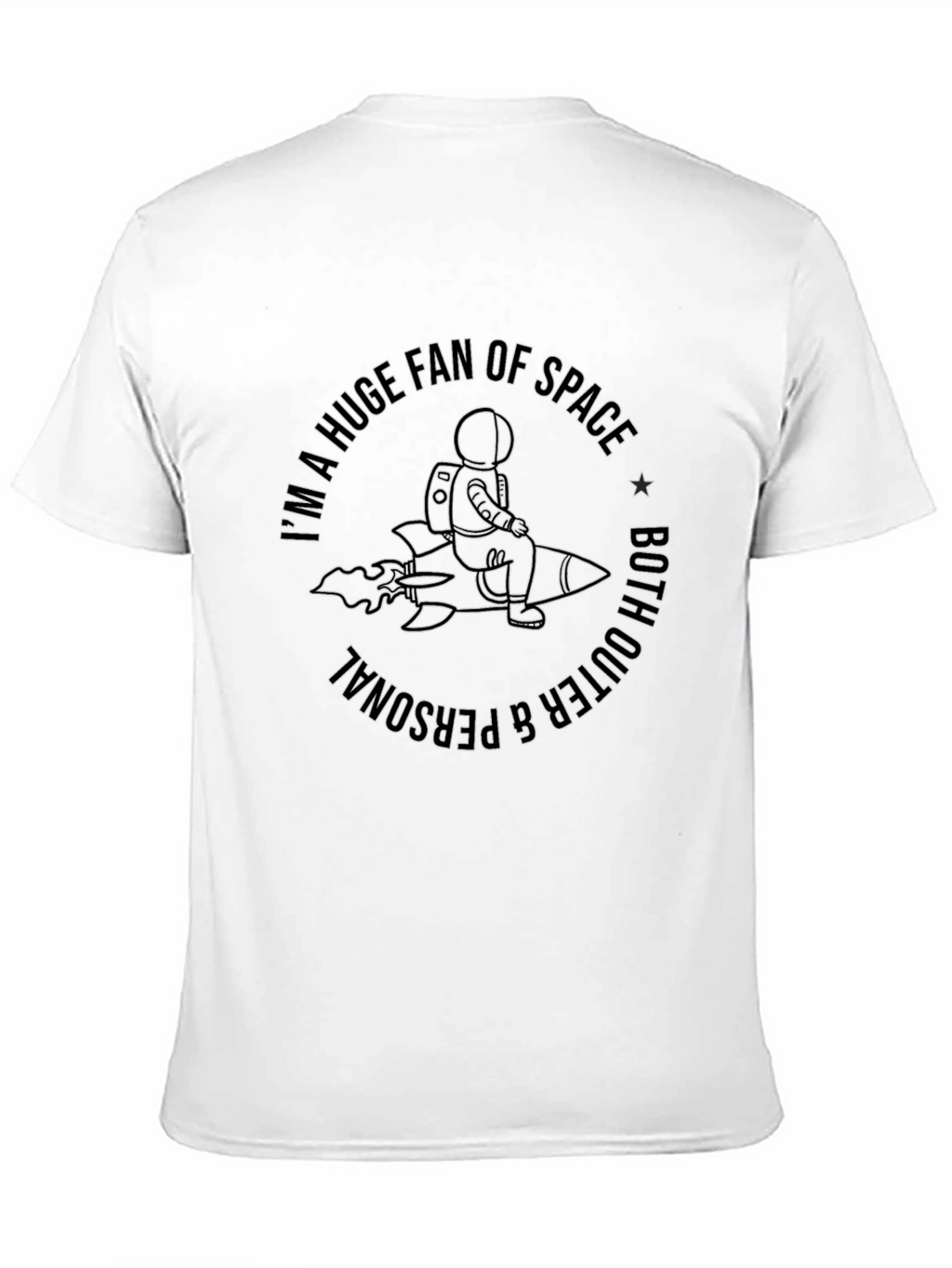 Space Fan T-Shirt Astronaut Rocket Tee