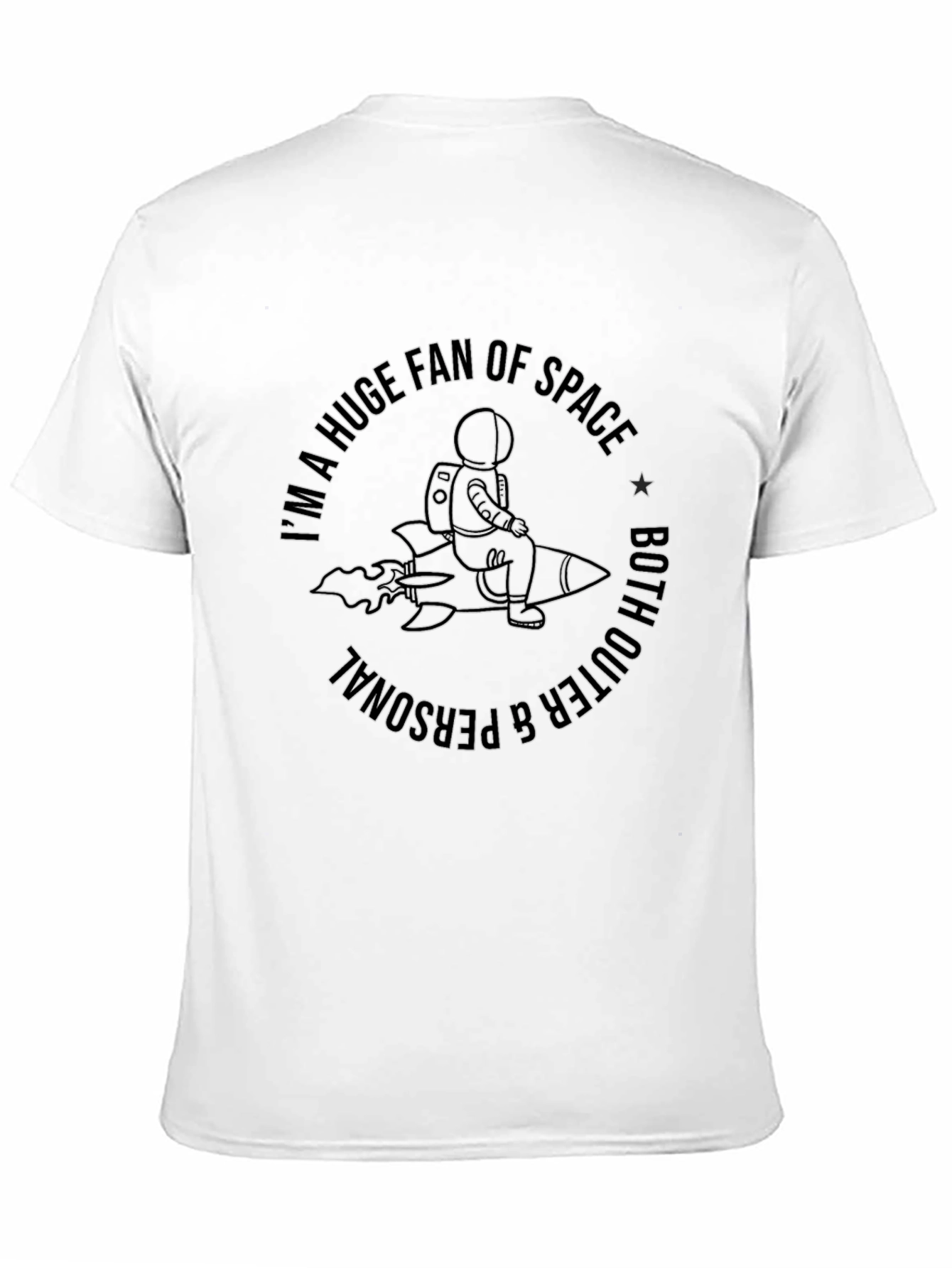 Space Fan T-Shirt Astronaut Rocket Tee