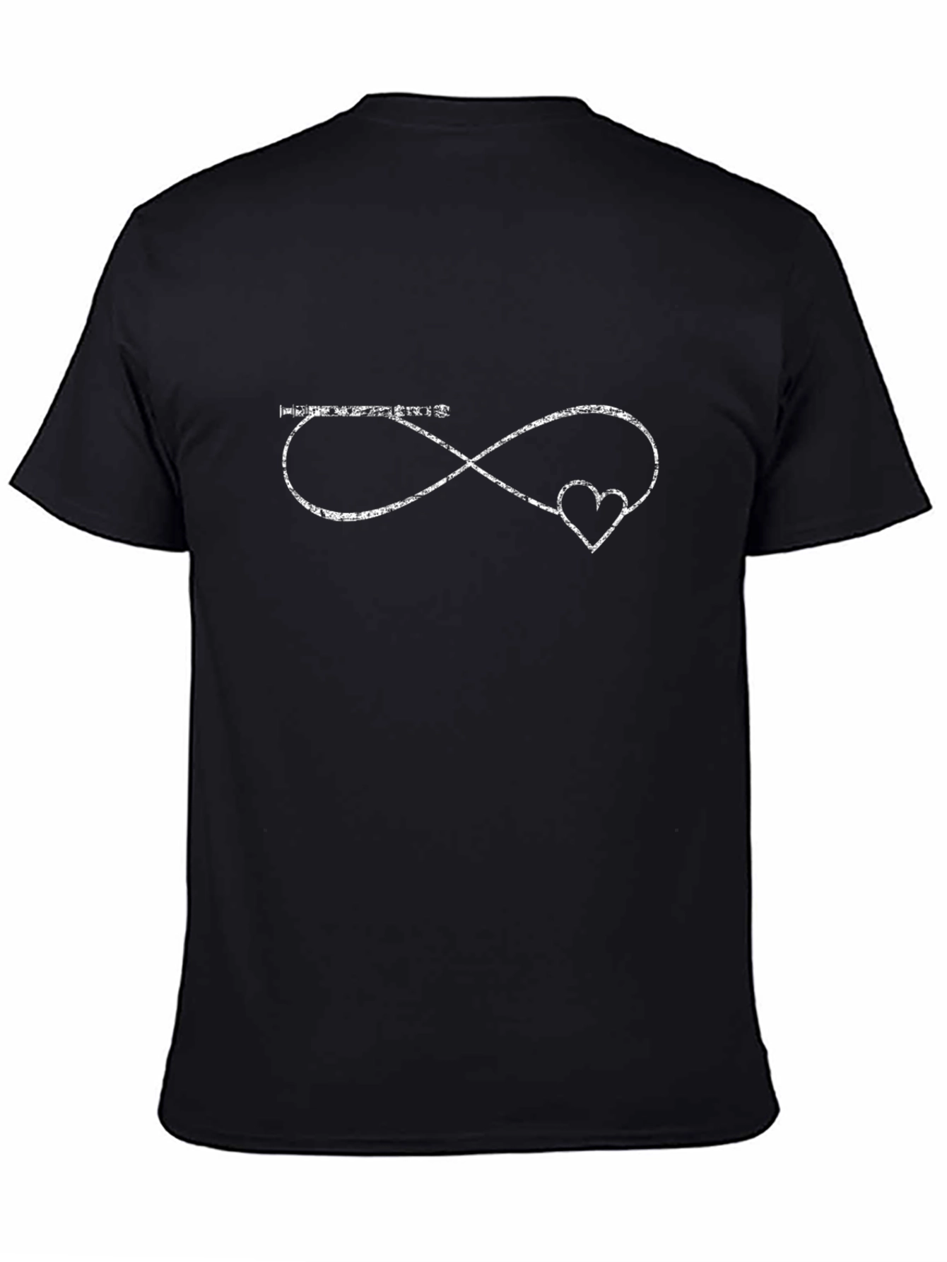 Infinity Heart Graphic Tee - Black