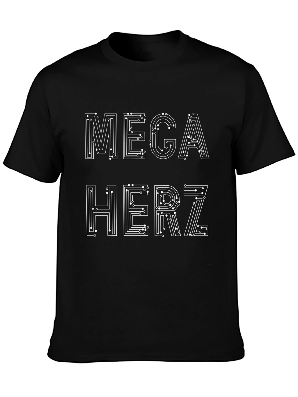 Mega Herz T-Shirt - Circuit Board Style Design
