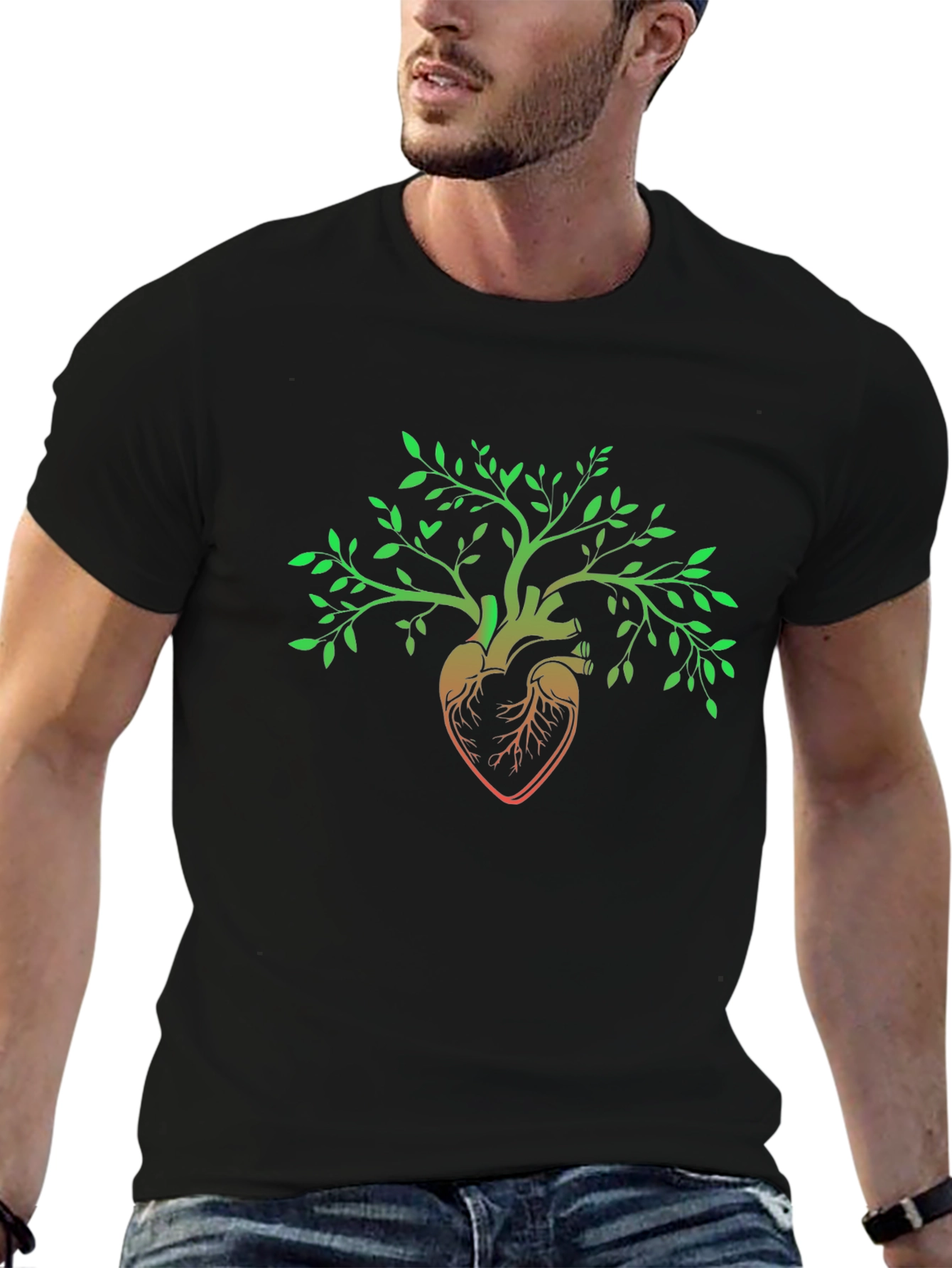 Heart Tree Graphic T-Shirt